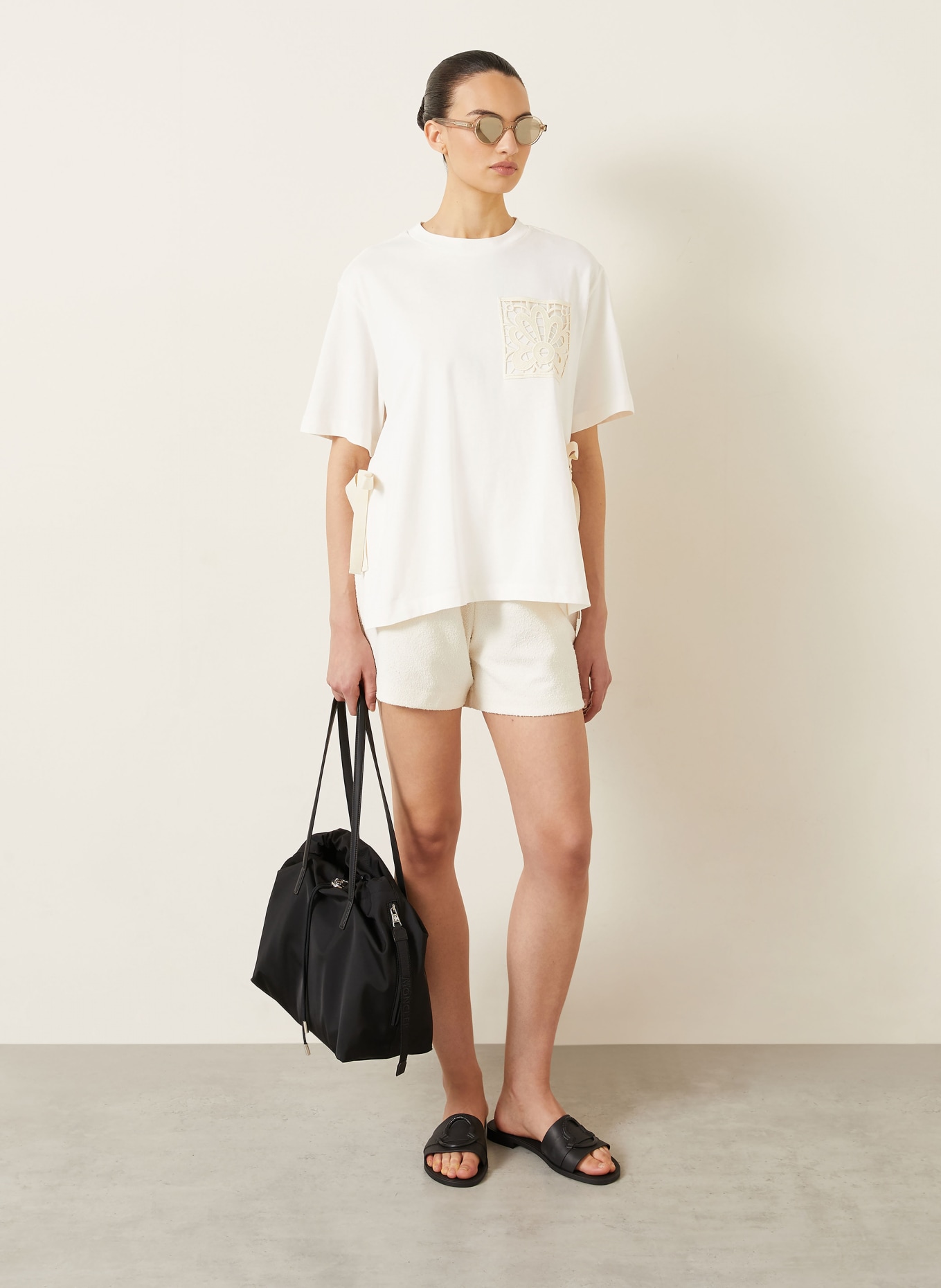 MONCLER T-shirt: ECRU