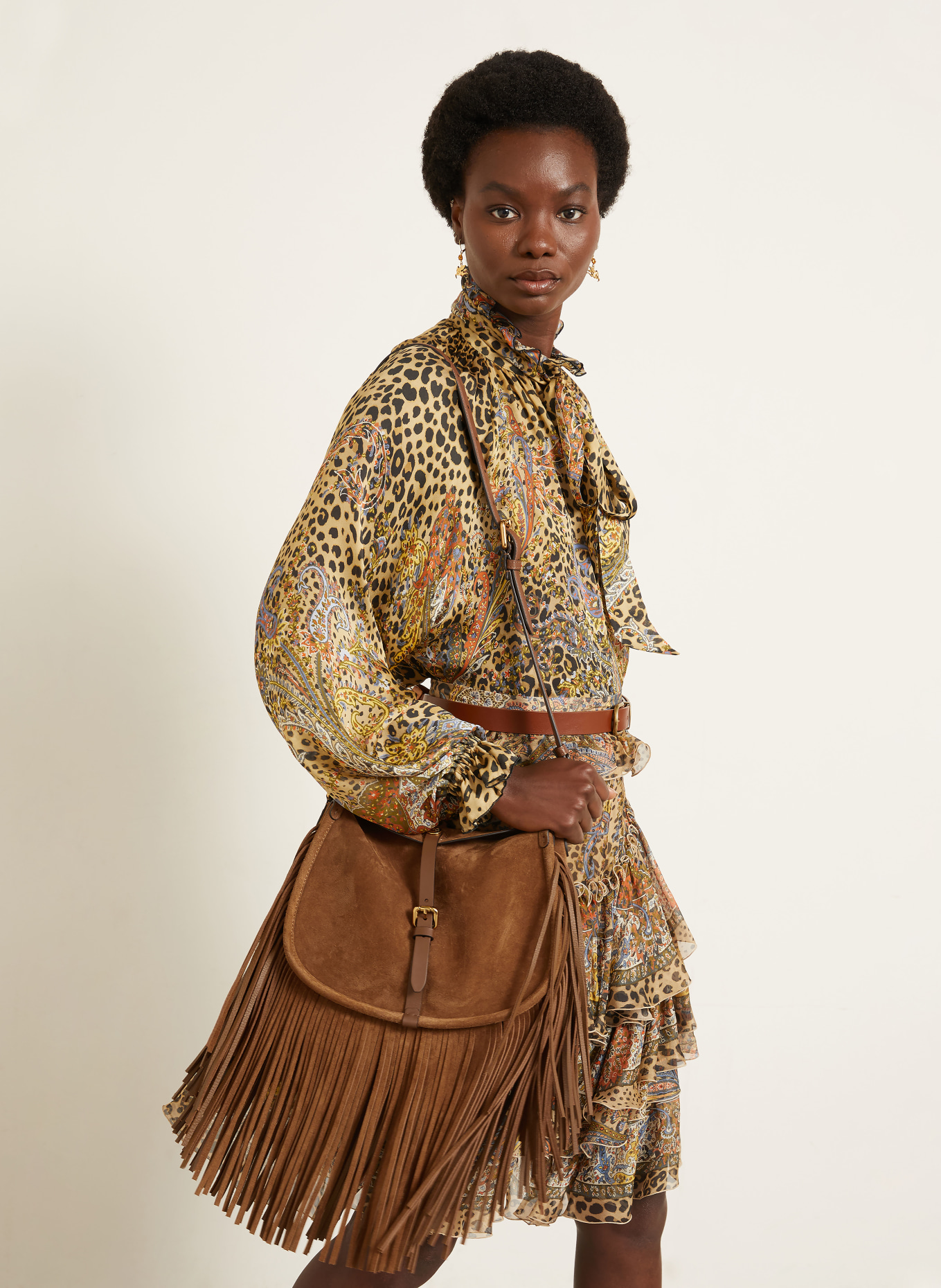 ETRO Sac à bandoulière MEDIUM: MARRON / OR