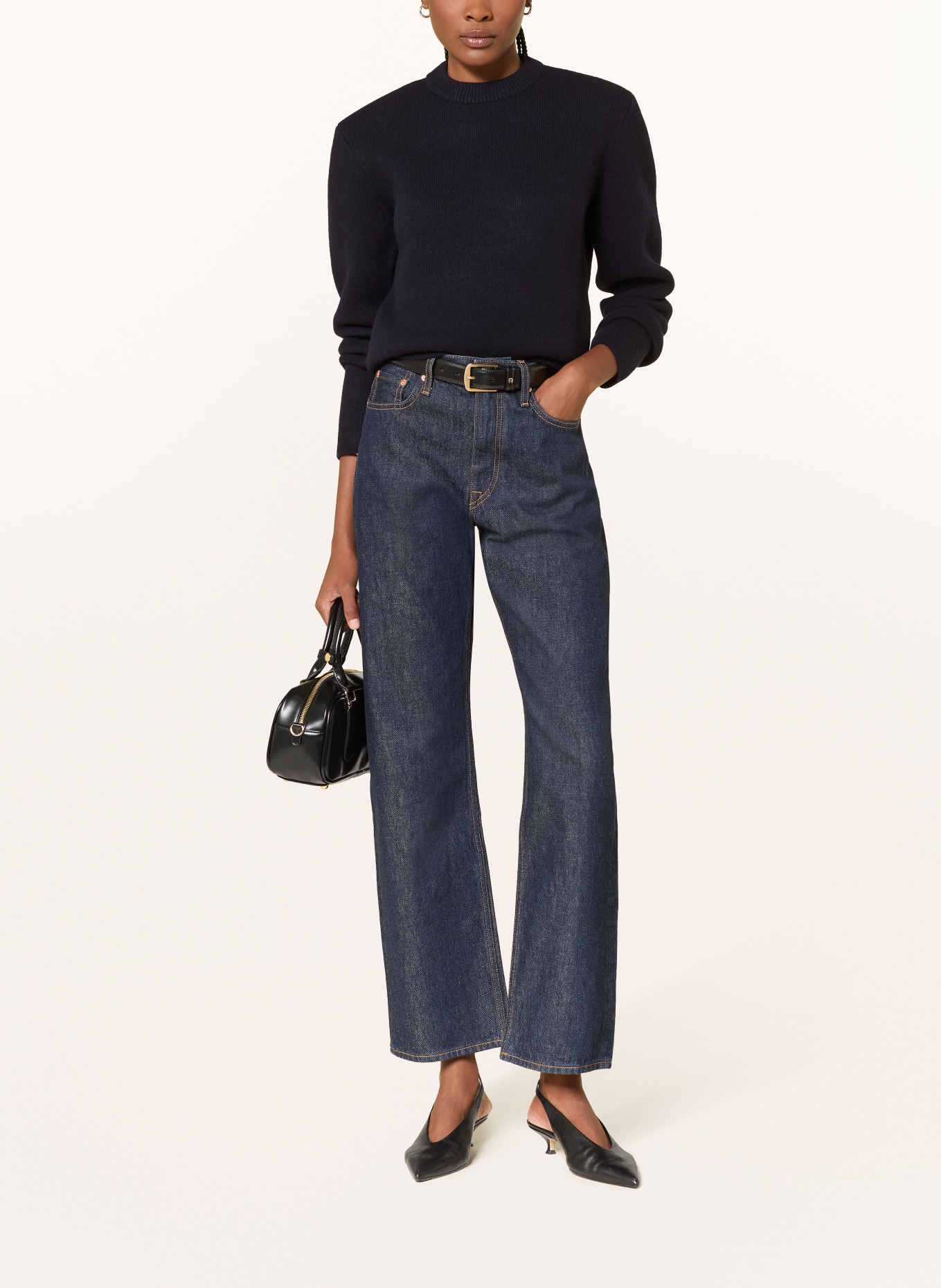 COS sweter: GRANATOWY