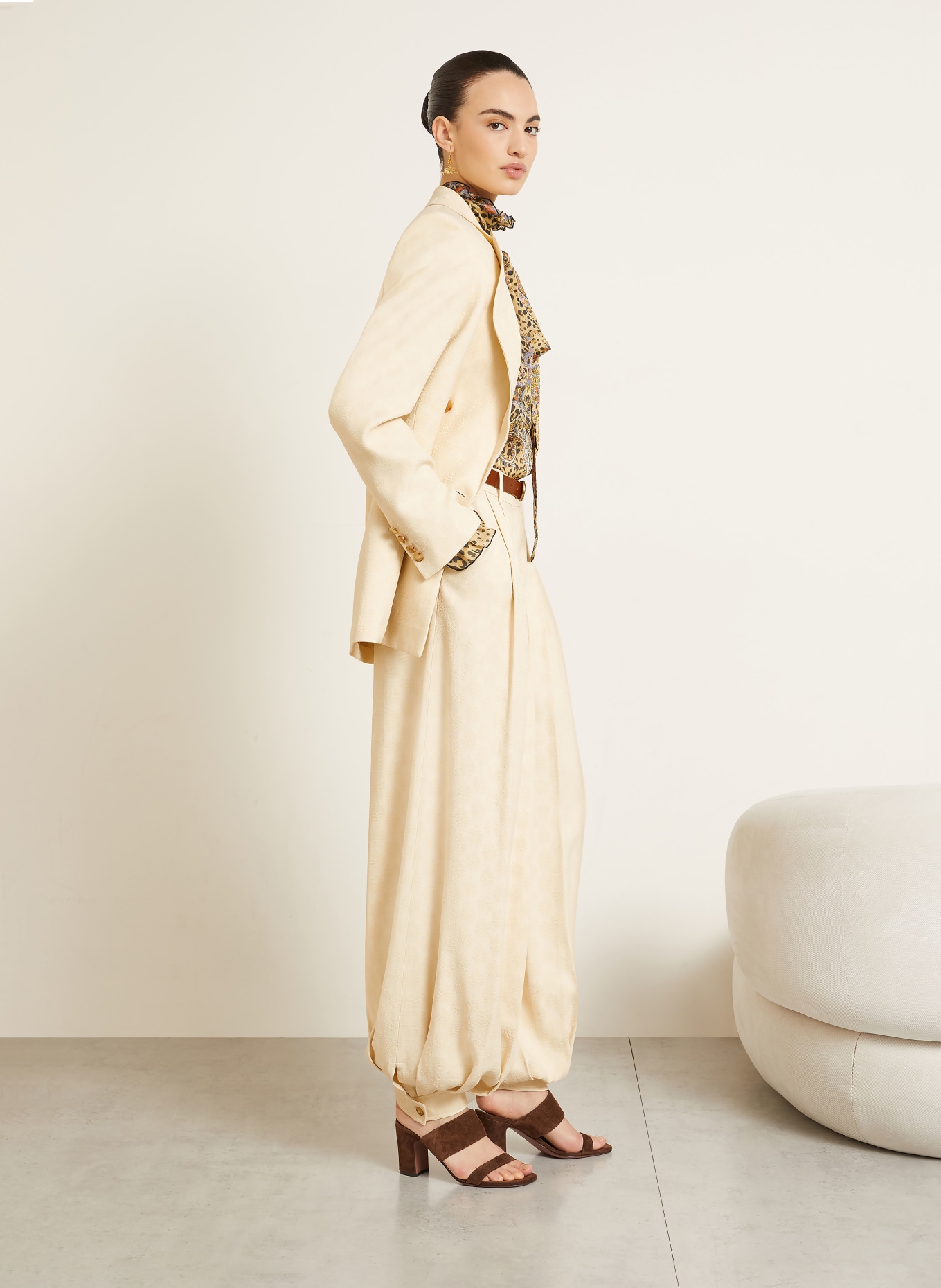 ETRO Jacquard-Hose: BEIGE