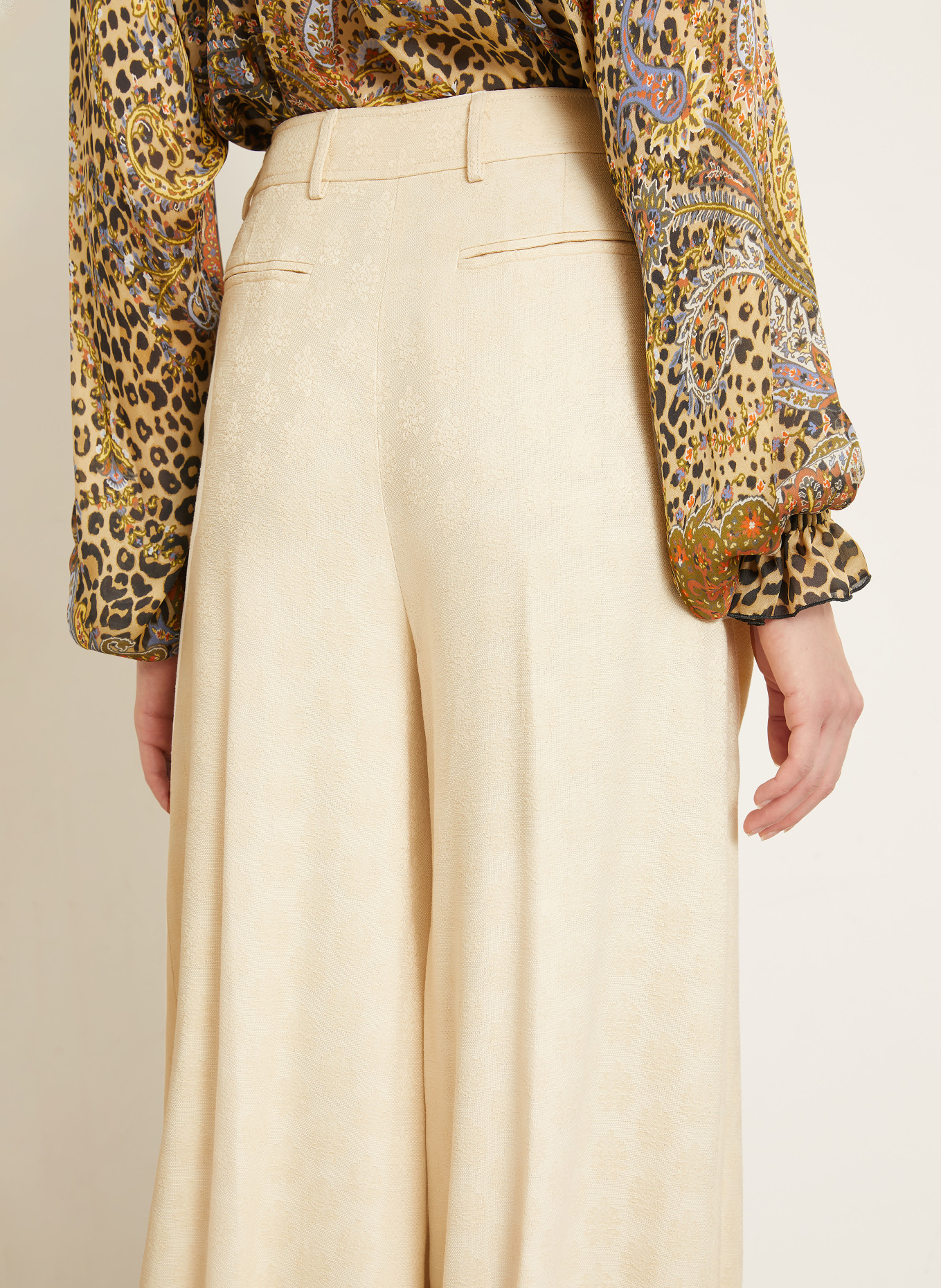 ETRO Jacquard-Hose: BEIGE
