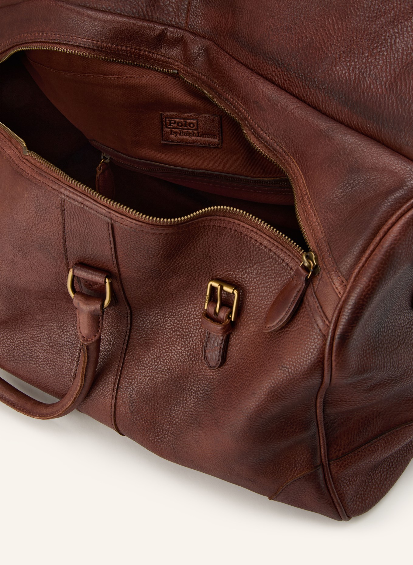 POLO RALPH LAUREN Reisetasche: BRAUN / GOLD