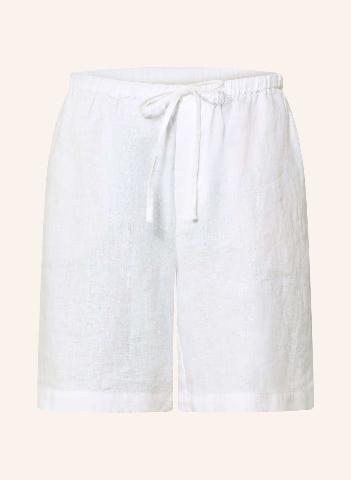 YERSE Short en lin DEIA: BLANC