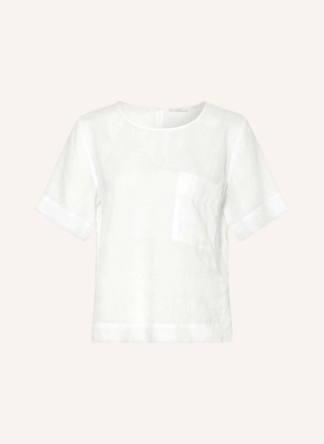 YERSE Chemisier DEIA en lin: BLANC