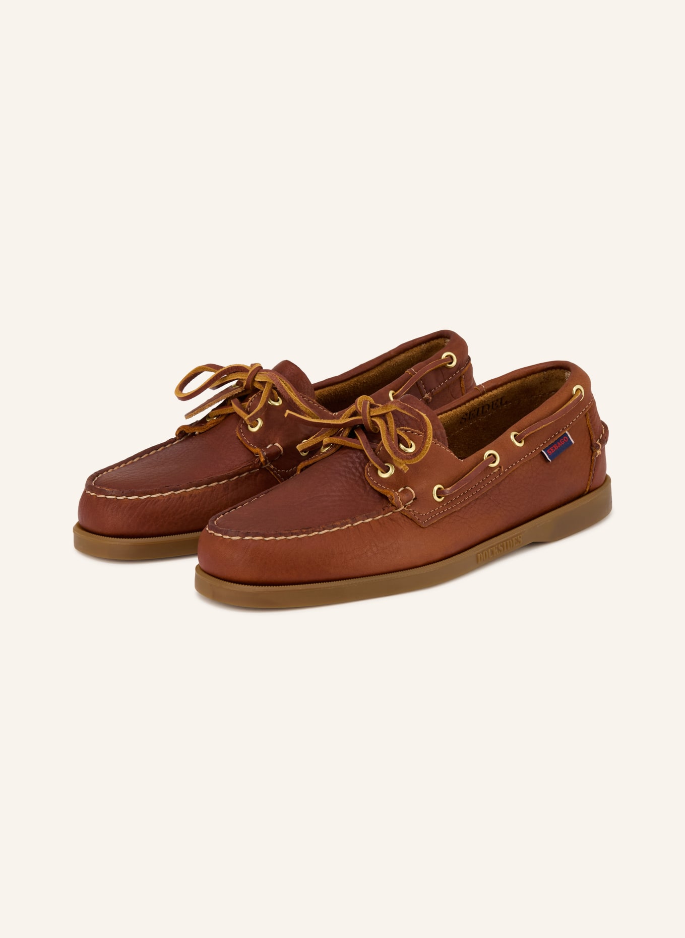 SEBAGO PORTLAND ARTISAN ADIRONDAK boat shoes: BROWN