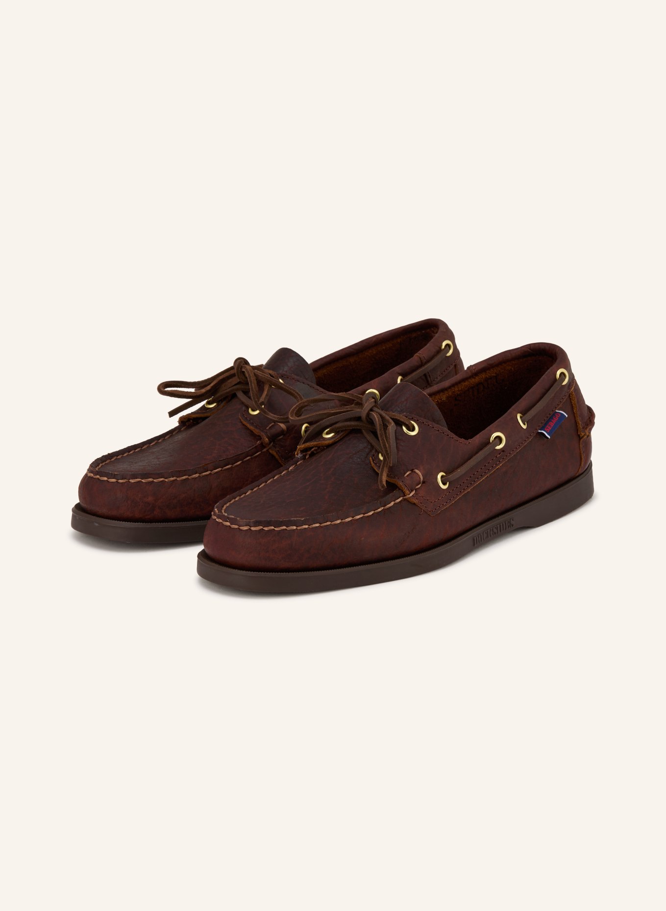 SEBAGO PORTLAND ARTISAN MOMOTH boat shoes: DARK BROWN