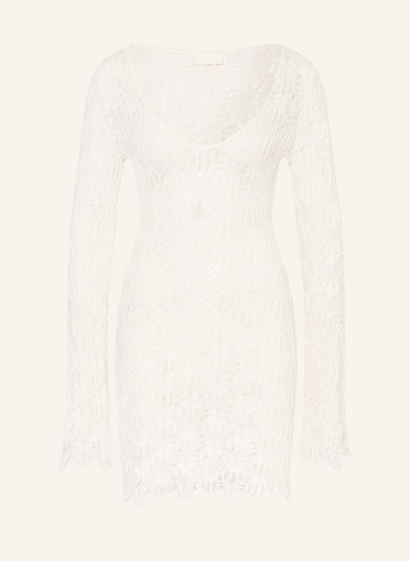 LEZU Strickkleid MAJA: WEISS