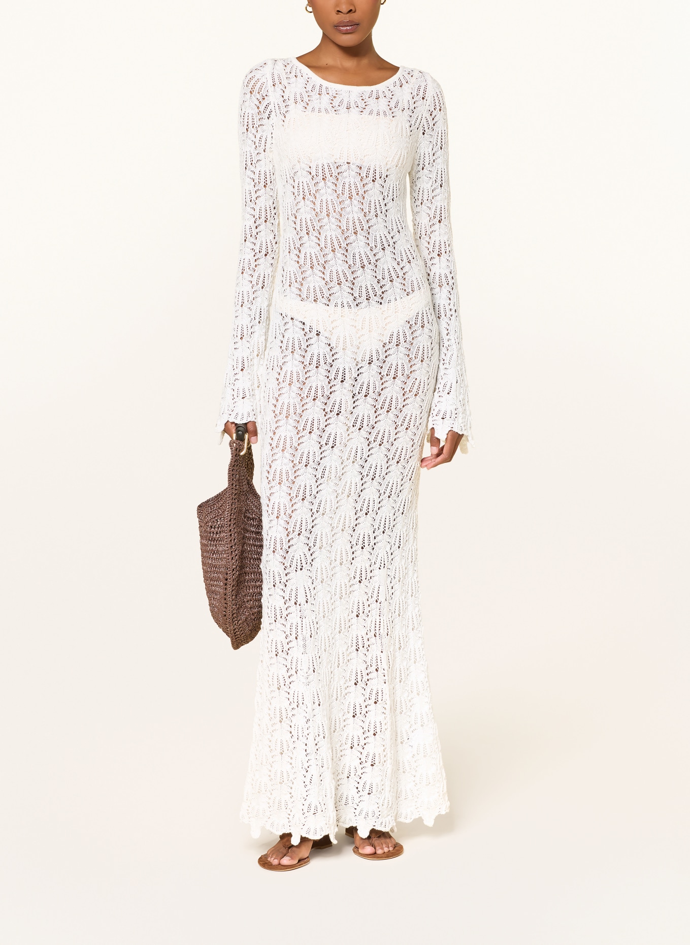 LEZU Strickkleid THEA: WEISS