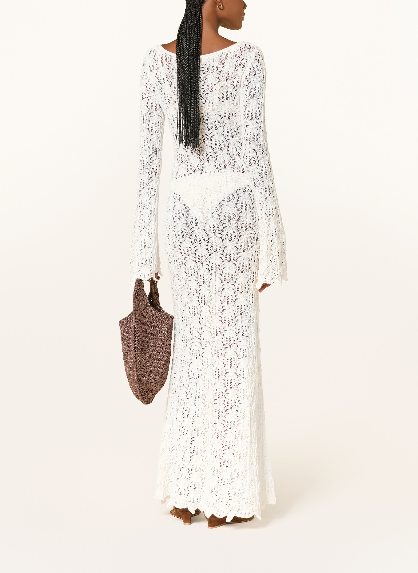 LEZU Strickkleid THEA: WEISS