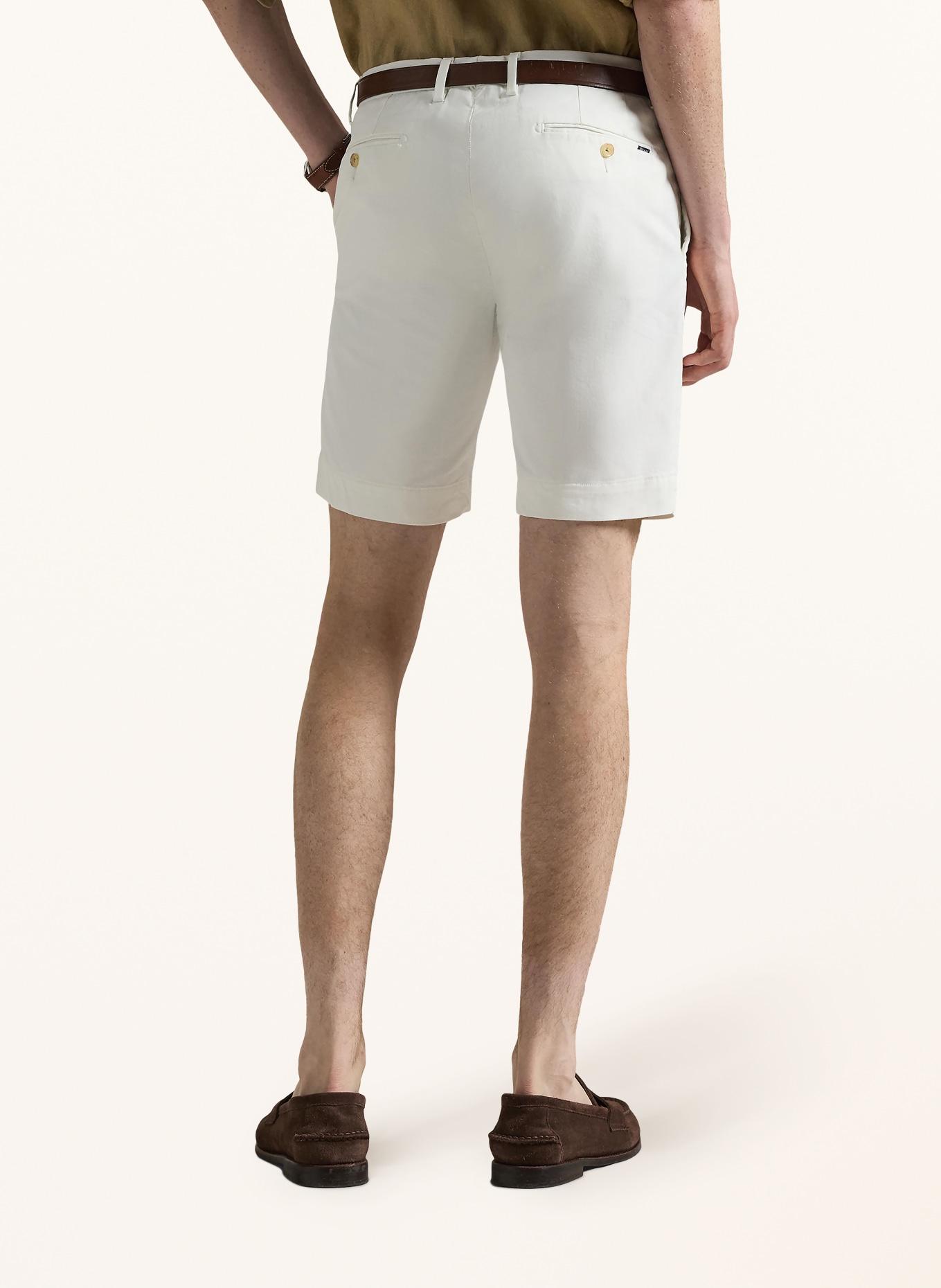 POLO RALPH LAUREN Slim fit shorts: WHITE