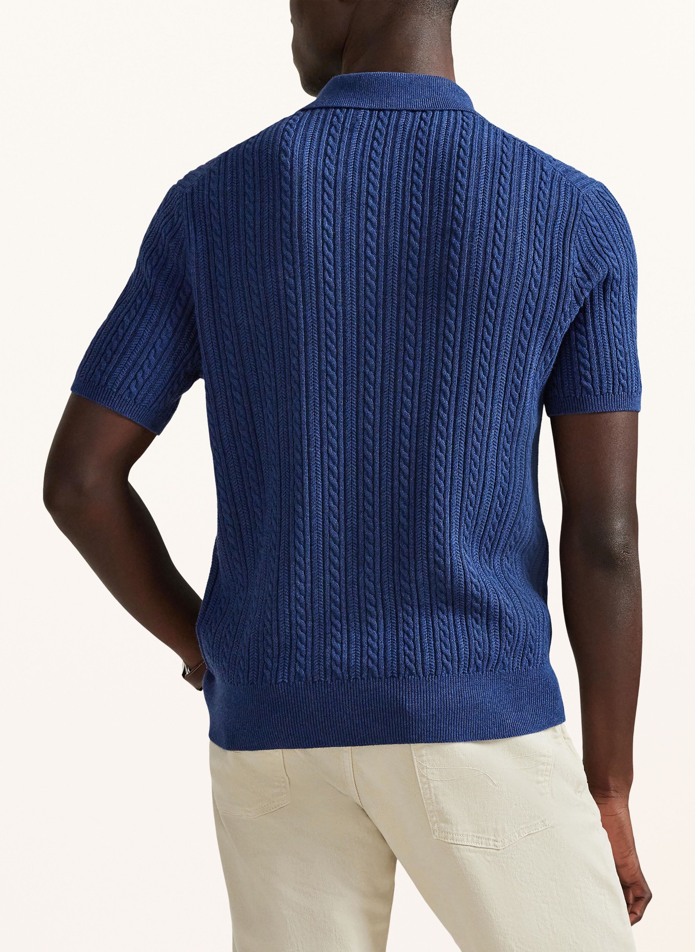 POLO RALPH LAUREN Polo en tricot: BLEU FONCÉ