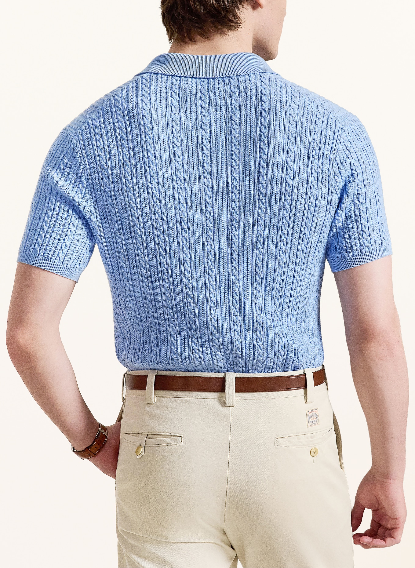 POLO RALPH LAUREN Polo en tricot: BLEU CLAIR