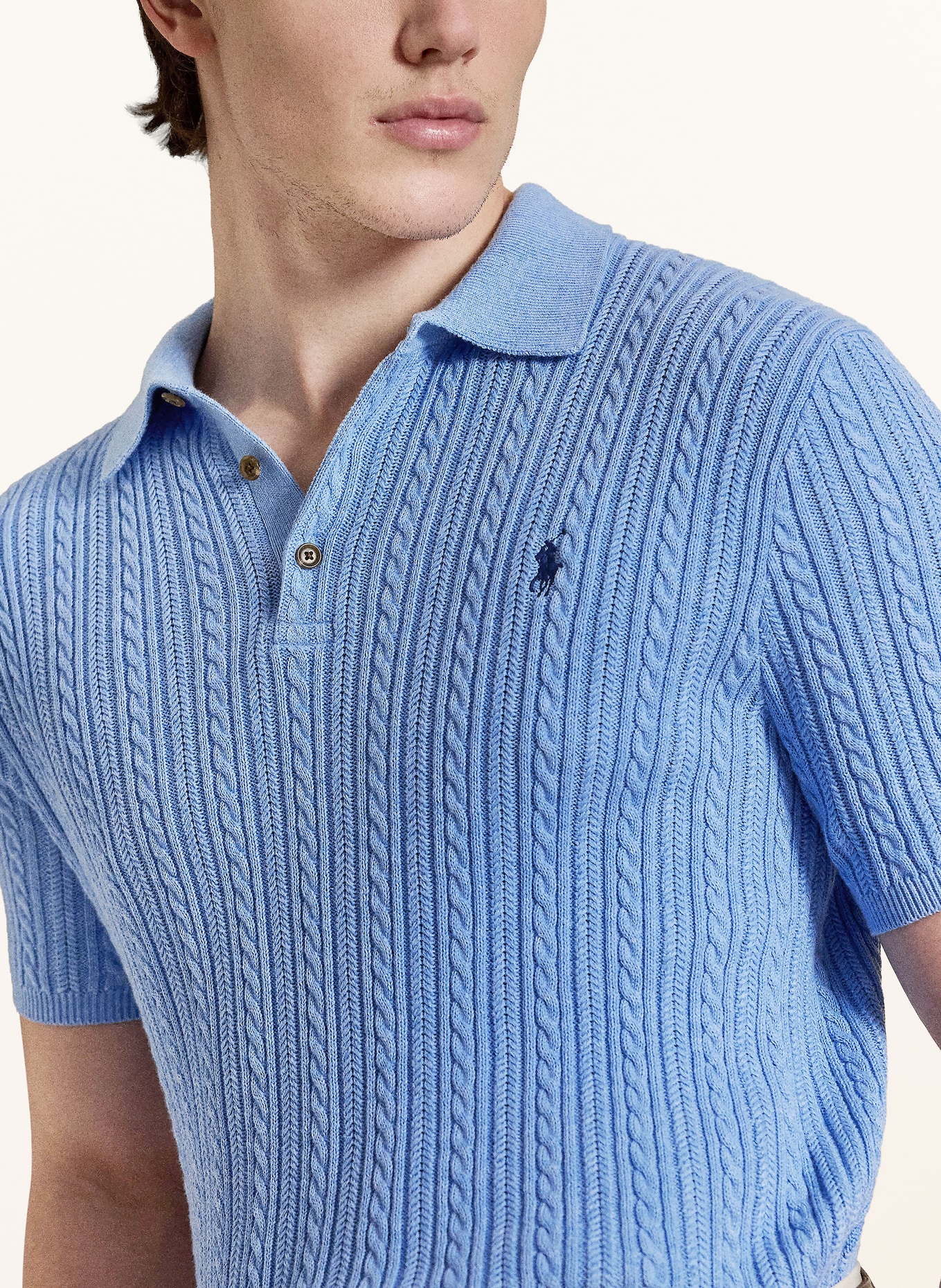 POLO RALPH LAUREN Polo en tricot: BLEU CLAIR