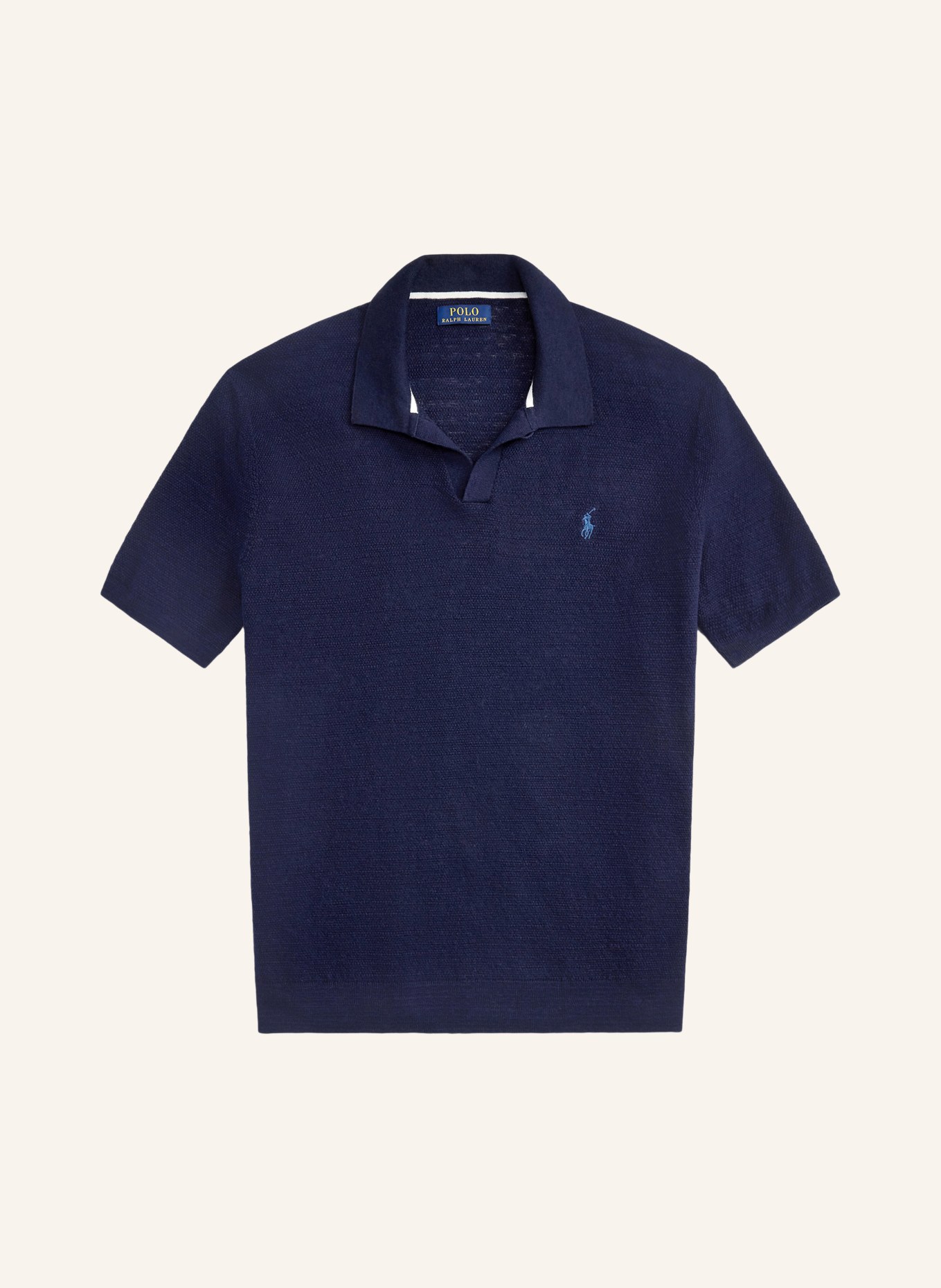 POLO RALPH LAUREN Polo en maille: BLEU FONCÉ