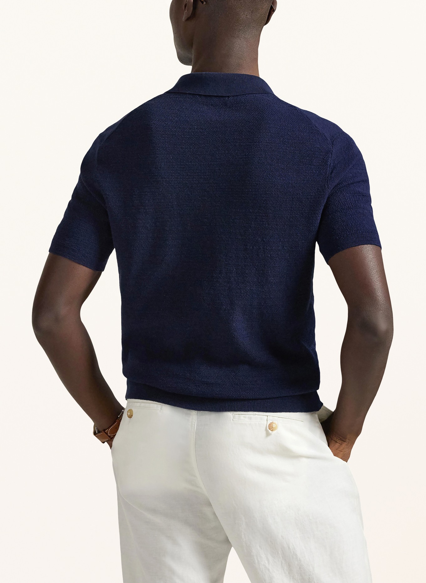 POLO RALPH LAUREN Polo en maille: BLEU FONCÉ