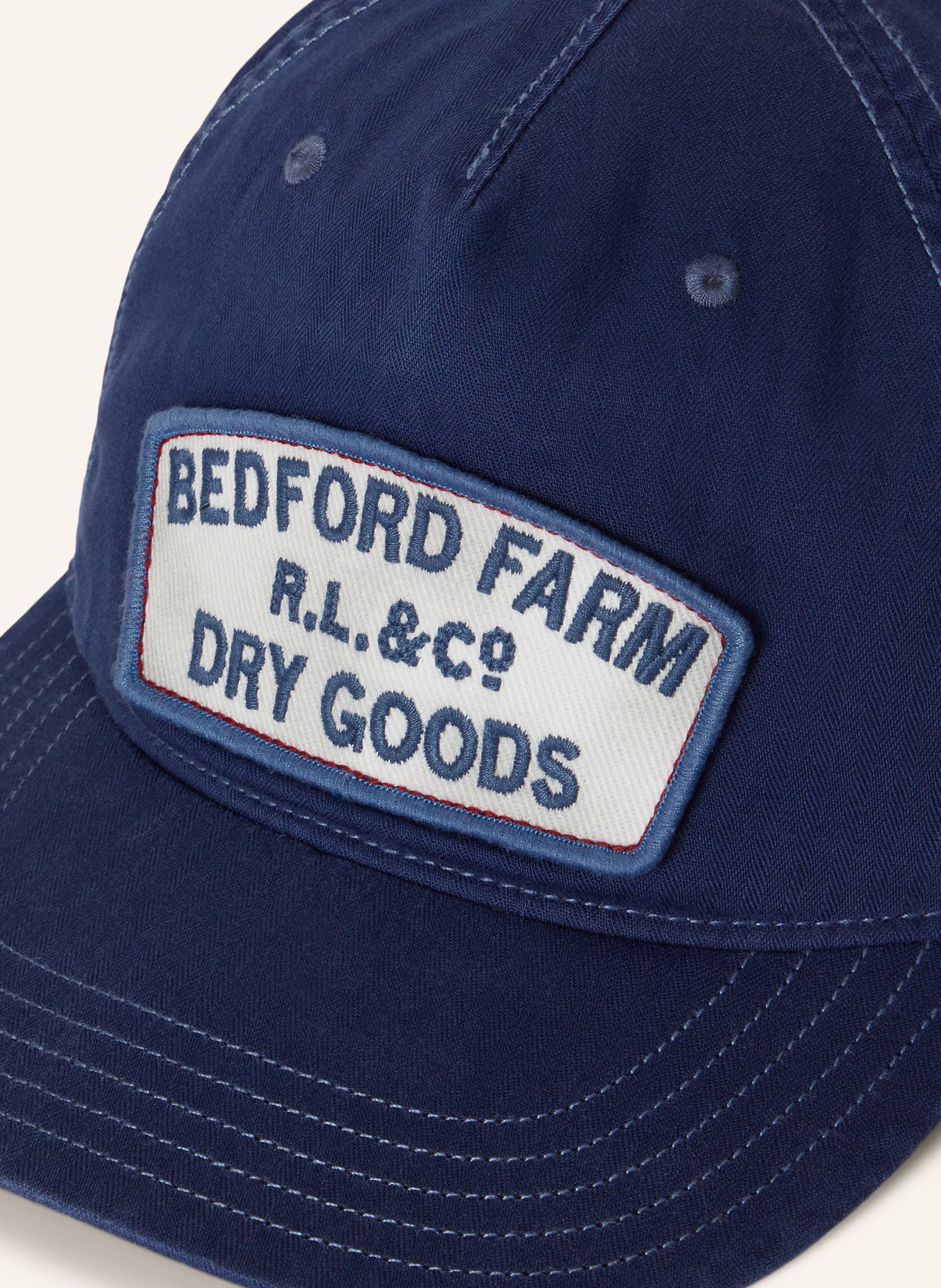 POLO RALPH LAUREN Cap: DARK BLUE / WHITE