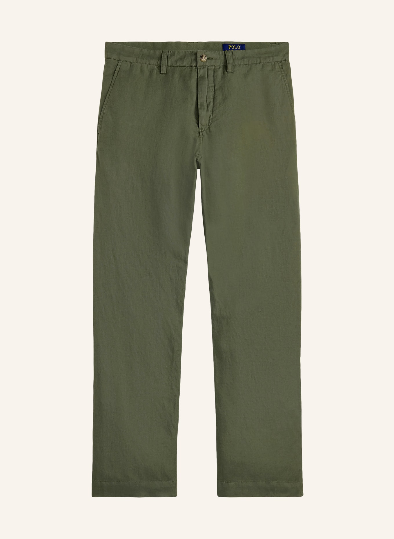 POLO RALPH LAUREN Chino Classic Fit mit Leinen: DUNKELGRÜN