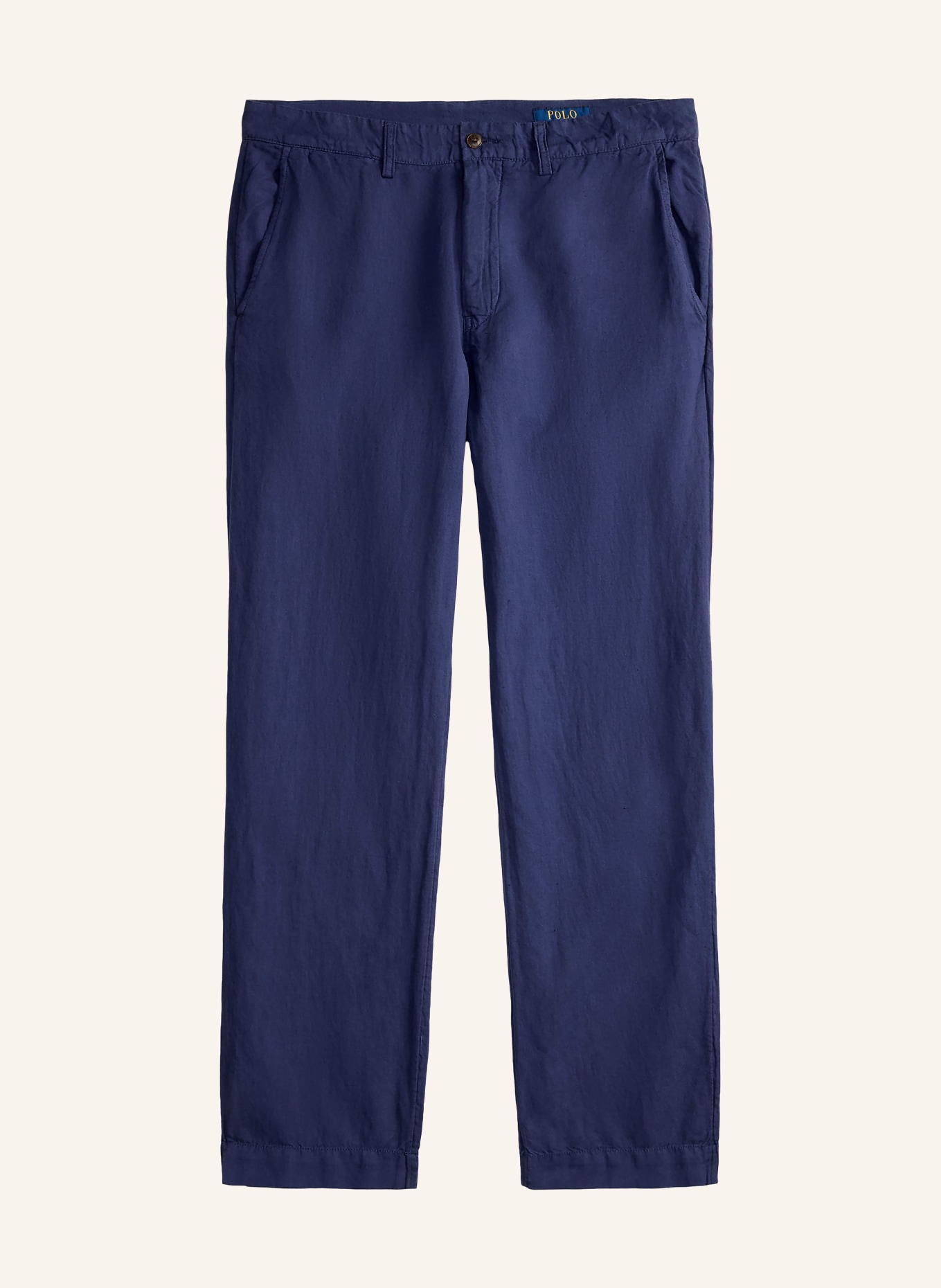 POLO RALPH LAUREN Classic fit chino with linen: DARK BLUE