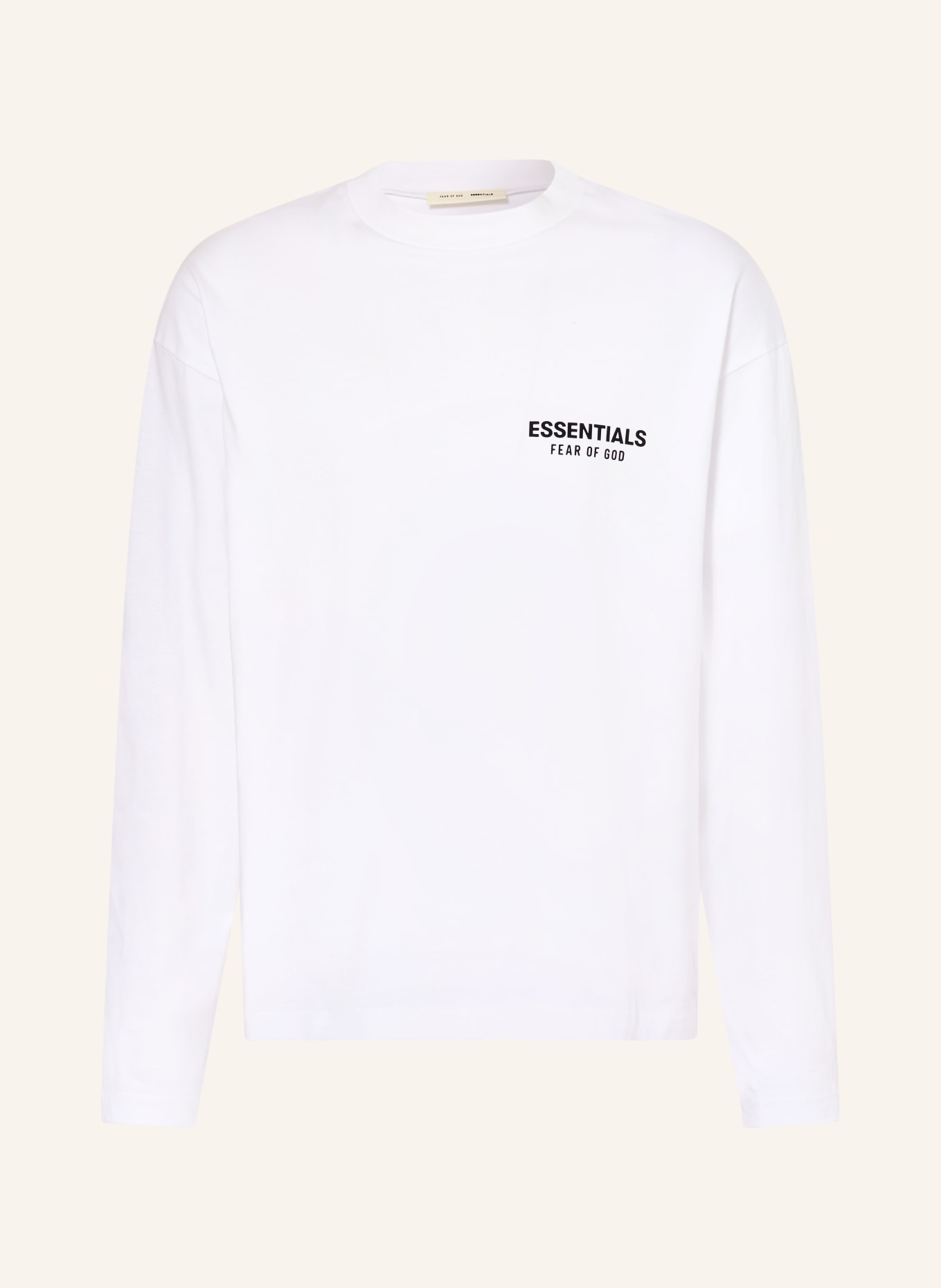 ESSENTIALS - FEAR OF GOD Longsleeve: WEISS