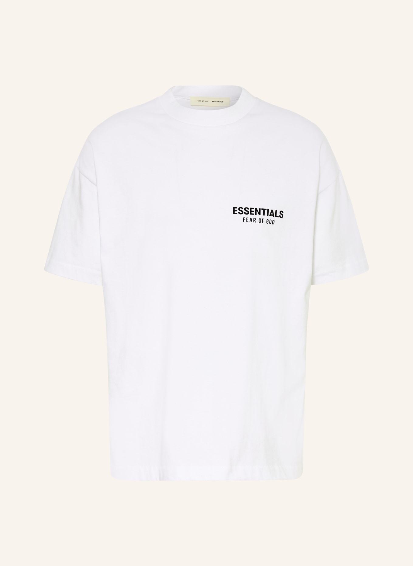 ESSENTIALS - FEAR OF GOD T-Shirt: WEISS / SCHWARZ