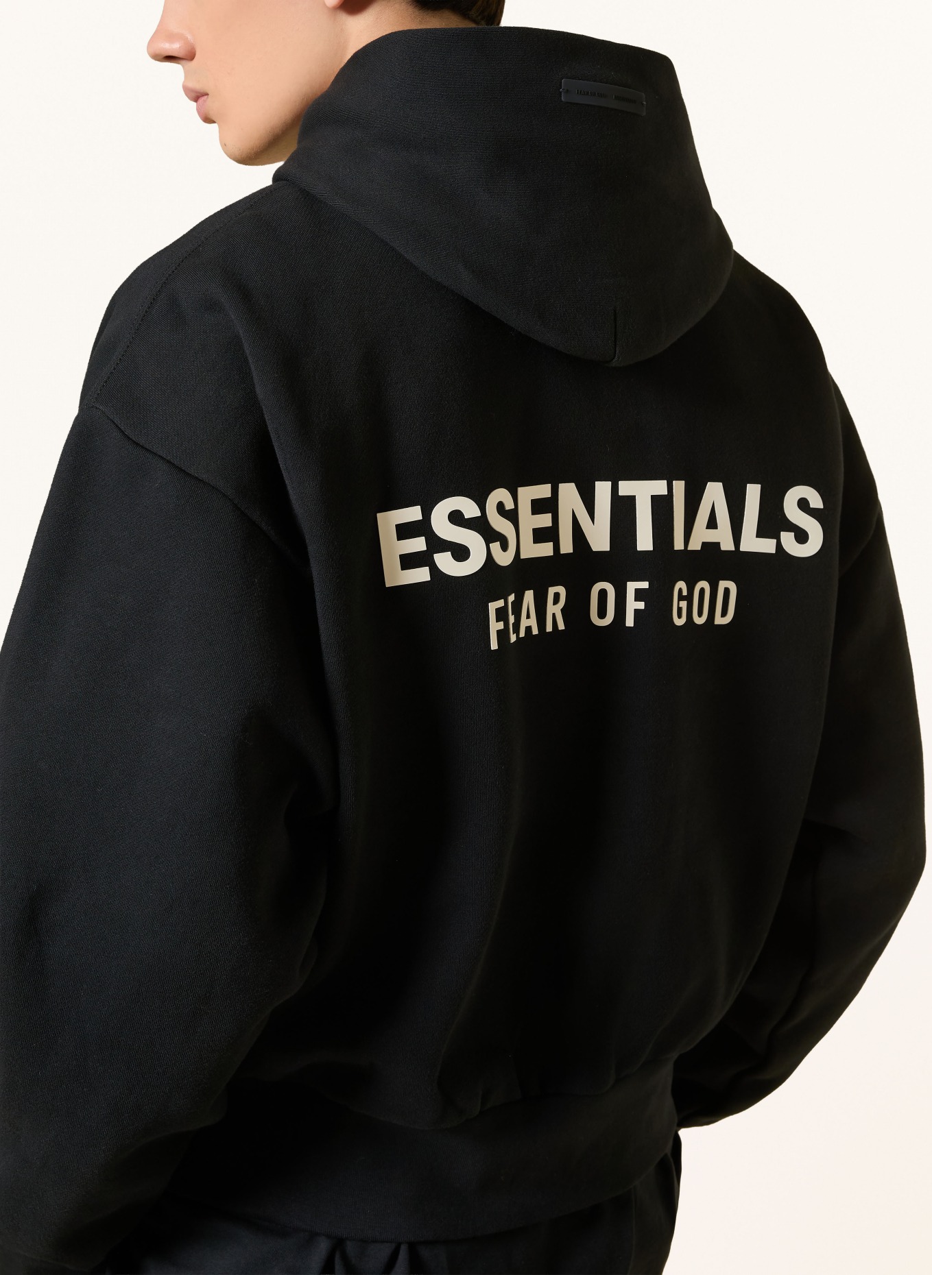 ESSENTIALS - FEAR OF GOD Oversized-Hoodie: SCHWARZ
