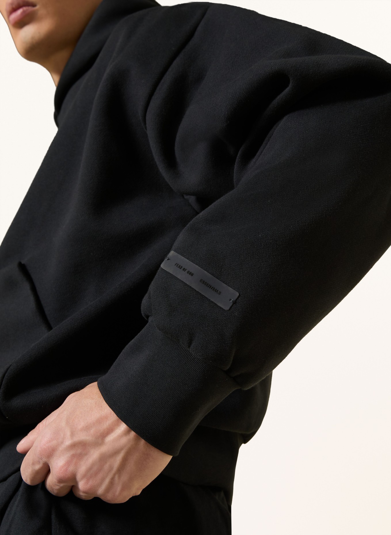 ESSENTIALS - FEAR OF GOD Oversized-Hoodie: SCHWARZ