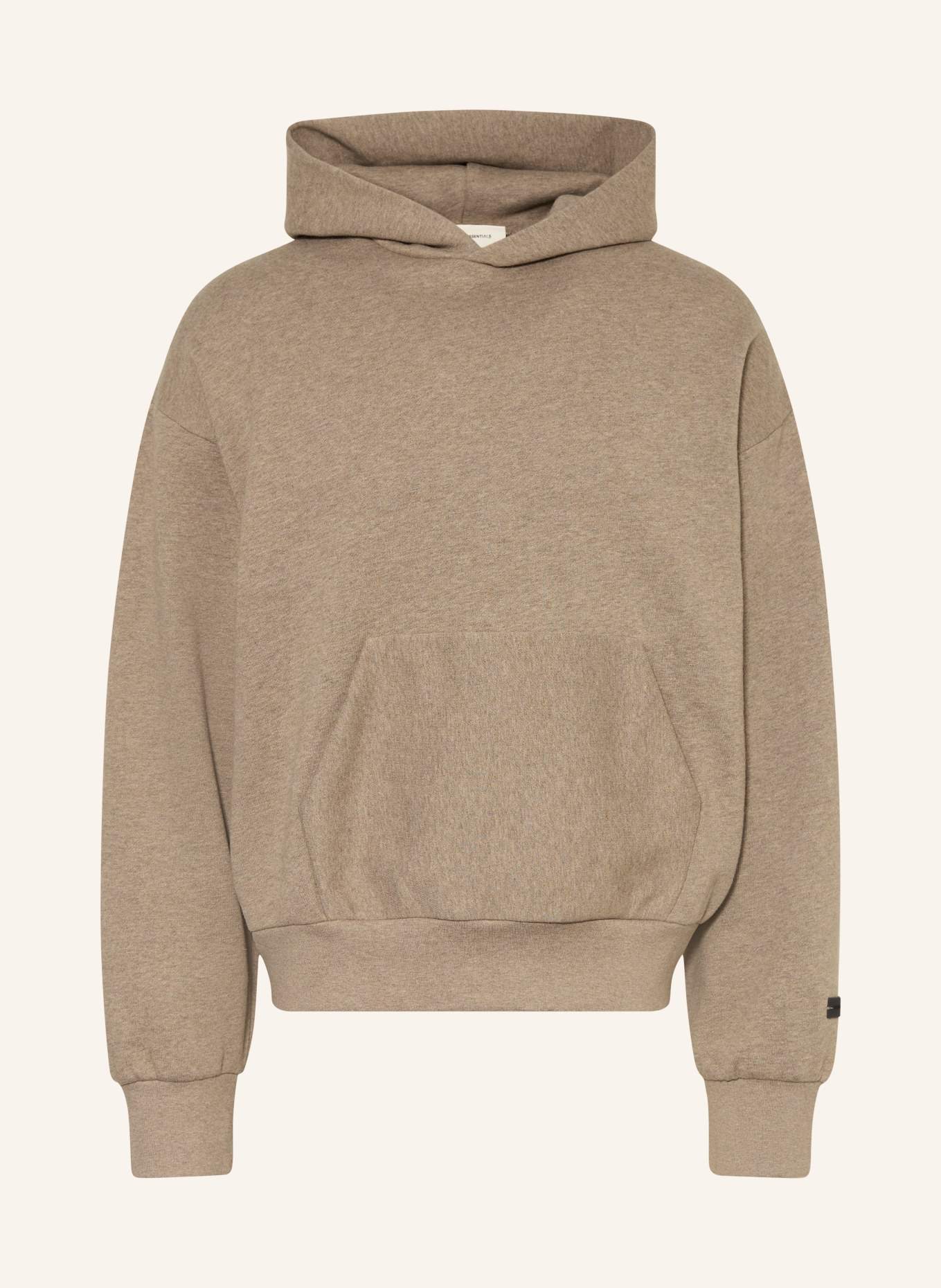 ESSENTIALS - FEAR OF GOD Hoodie: TAUPE / SCHWARZ