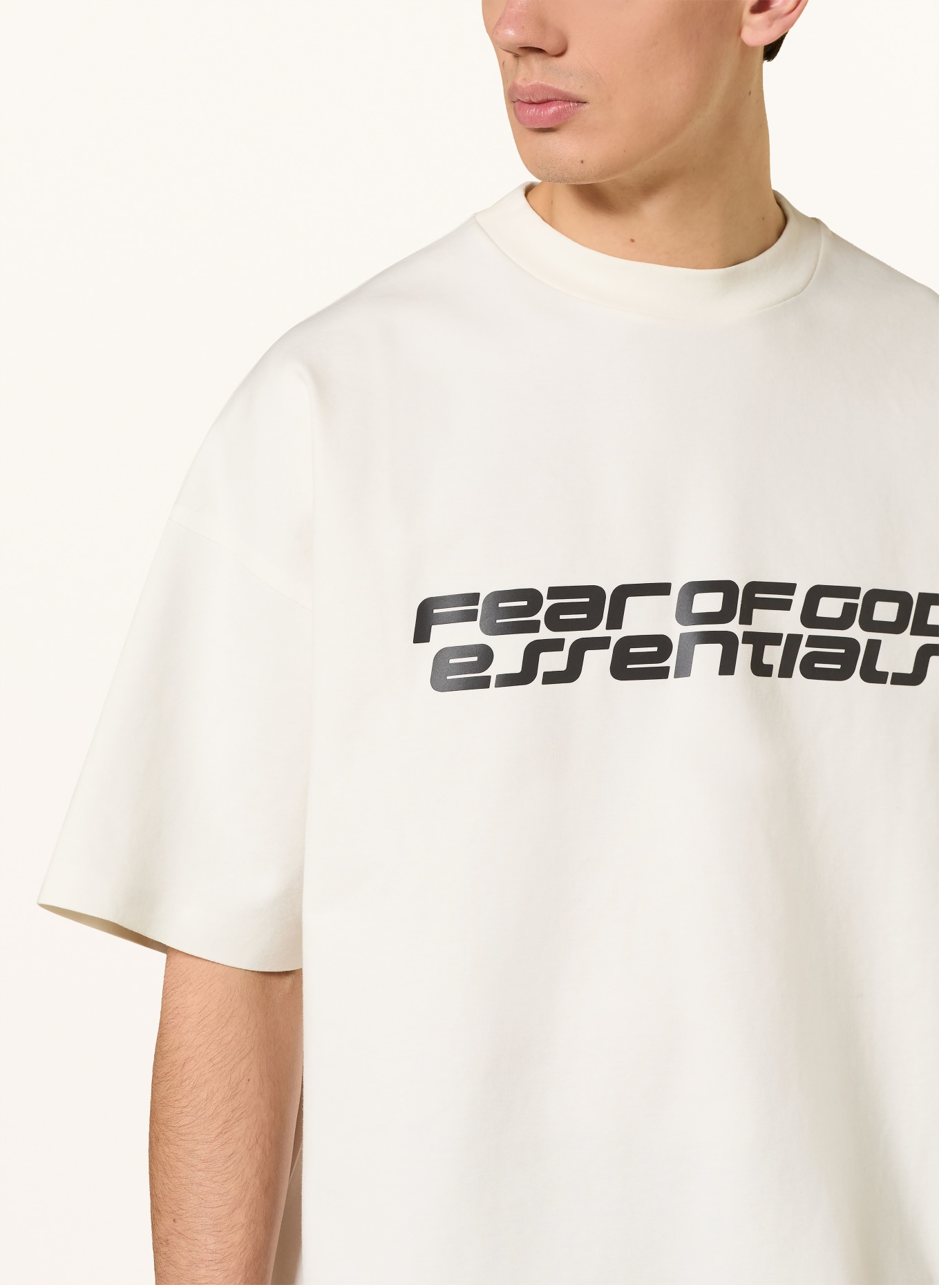 ESSENTIALS - FEAR OF GOD Oversized-Shirt: WEISS