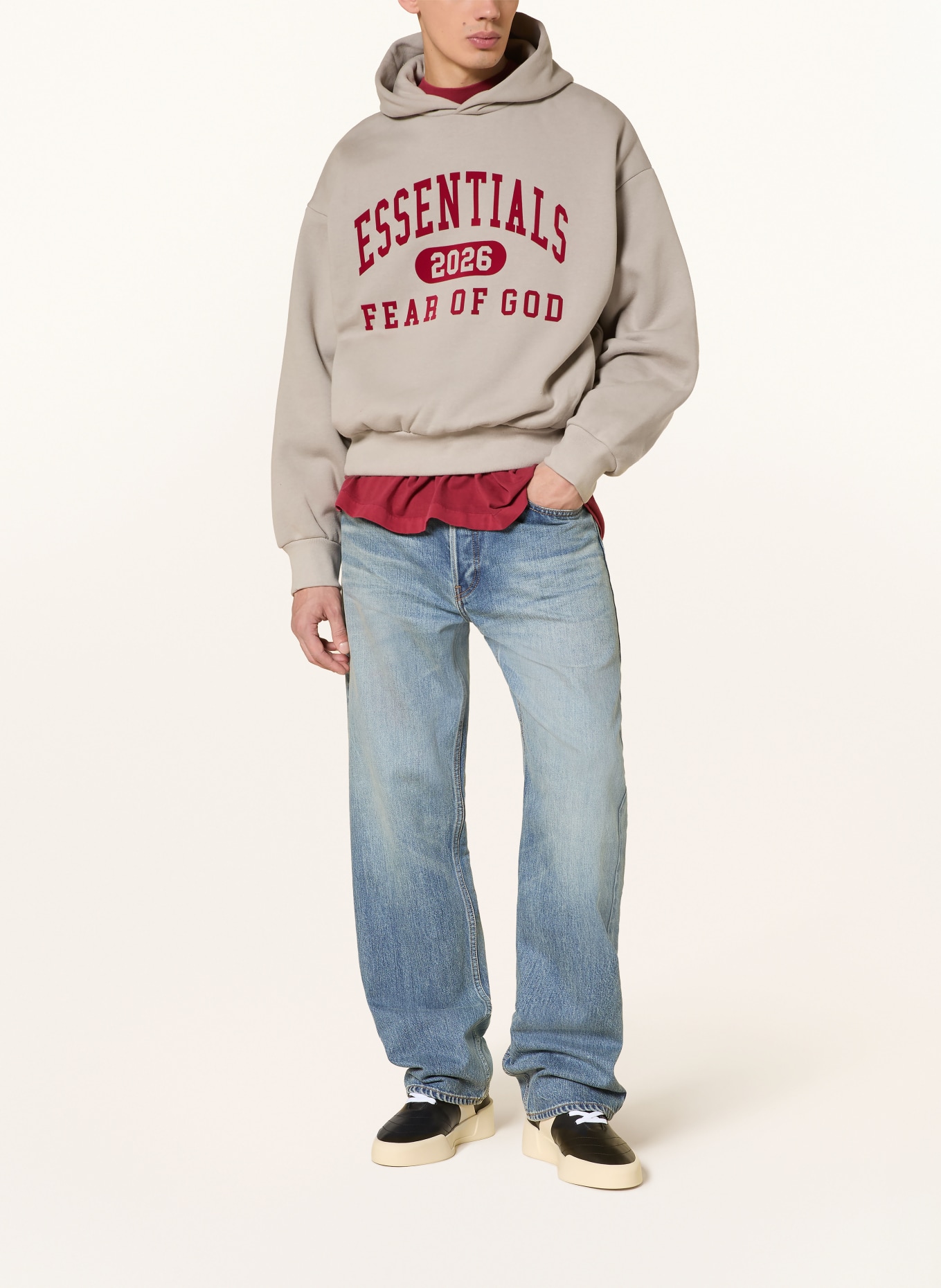 ESSENTIALS - FEAR OF GOD Hoodie ESSENTIALS: HELLGRAU