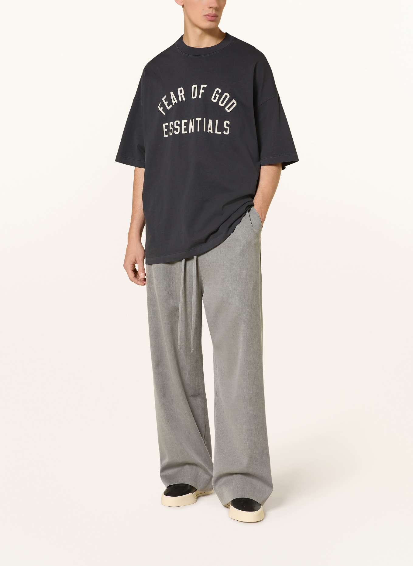 ESSENTIALS - FEAR OF GOD Oversized-Shirt: SCHWARZ