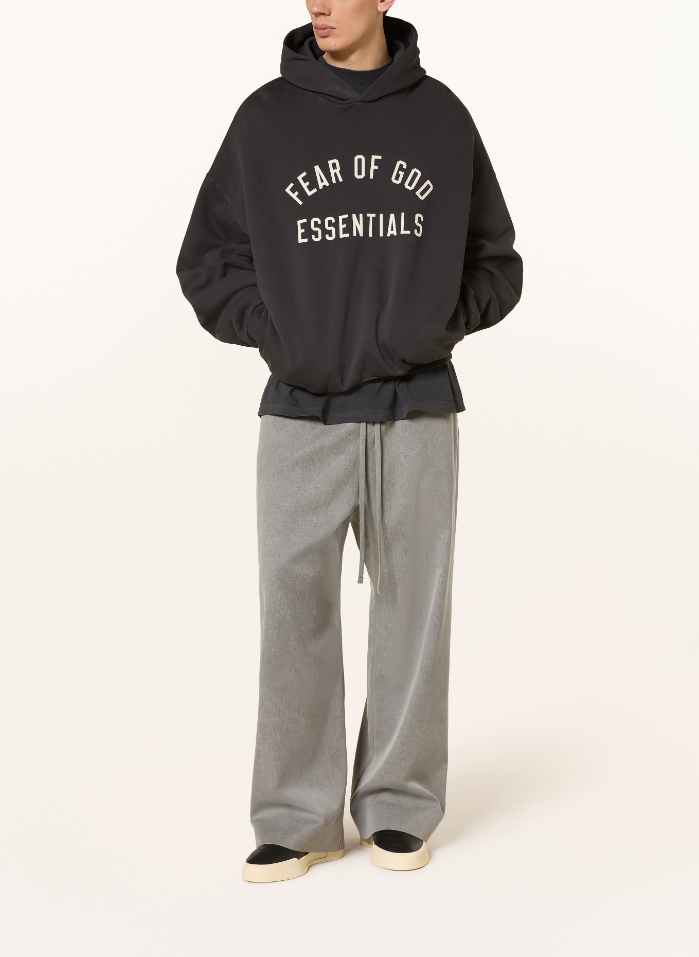 ESSENTIALS - FEAR OF GOD Oversized-Hoodie: SCHWARZ