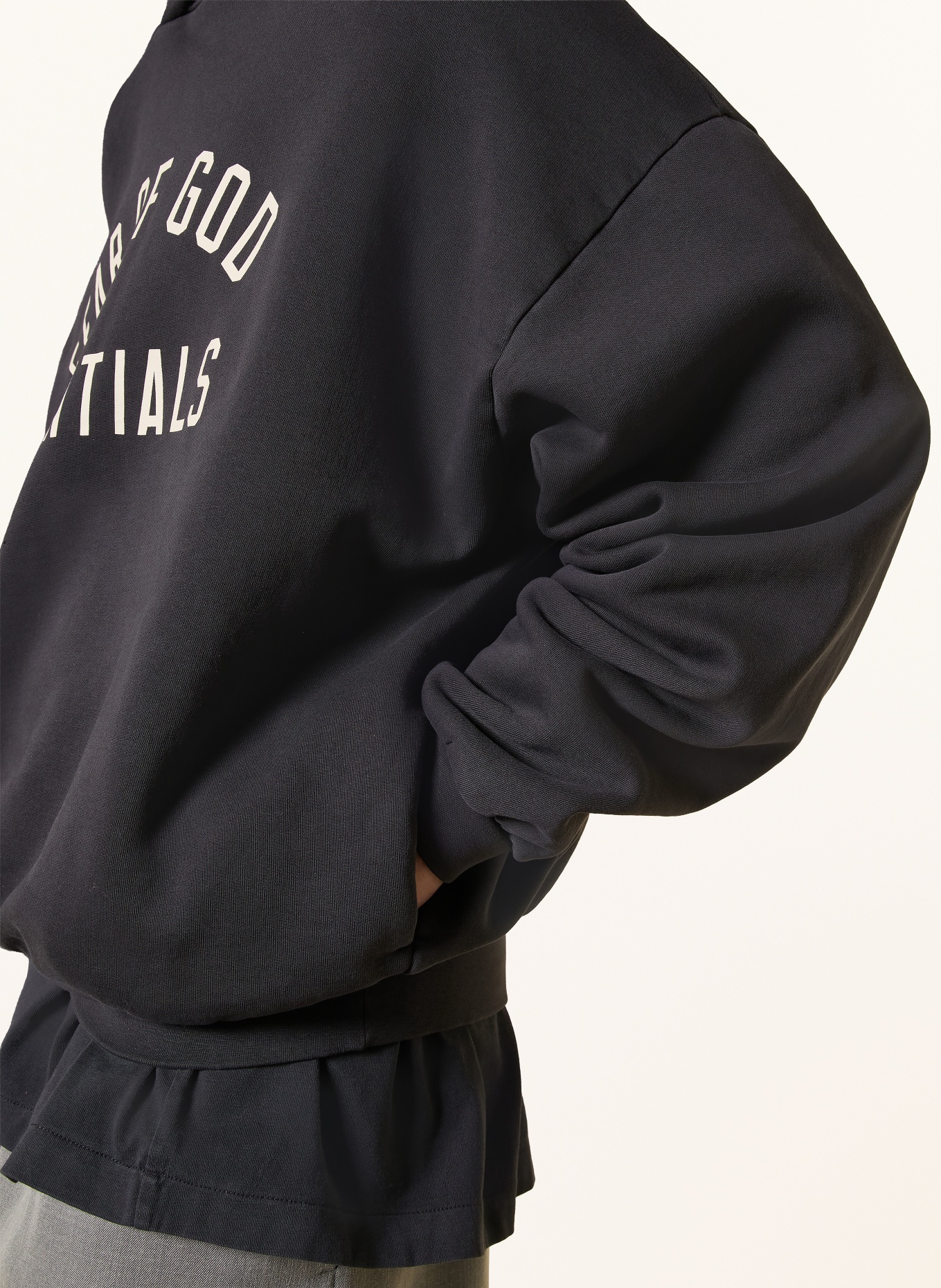 ESSENTIALS - FEAR OF GOD Oversized-Hoodie: SCHWARZ