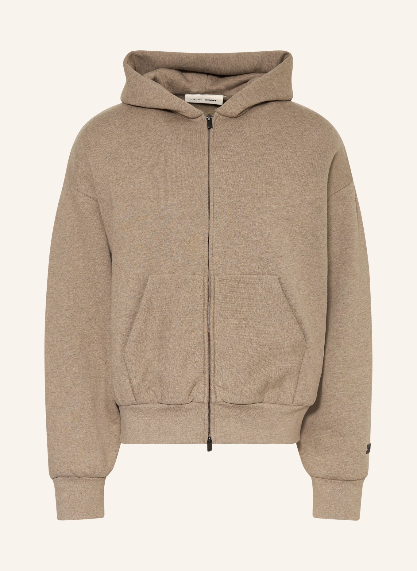 ESSENTIALS - FEAR OF GOD Sweatjacke: TAUPE / SCHWARZ
