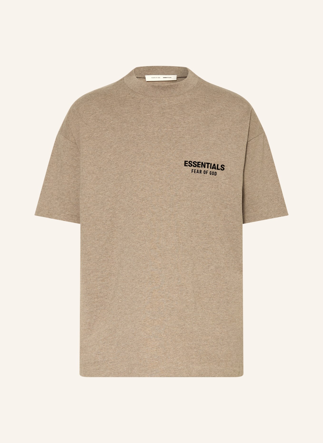 ESSENTIALS - FEAR OF GOD T-Shirt: TAUPE / SCHWARZ