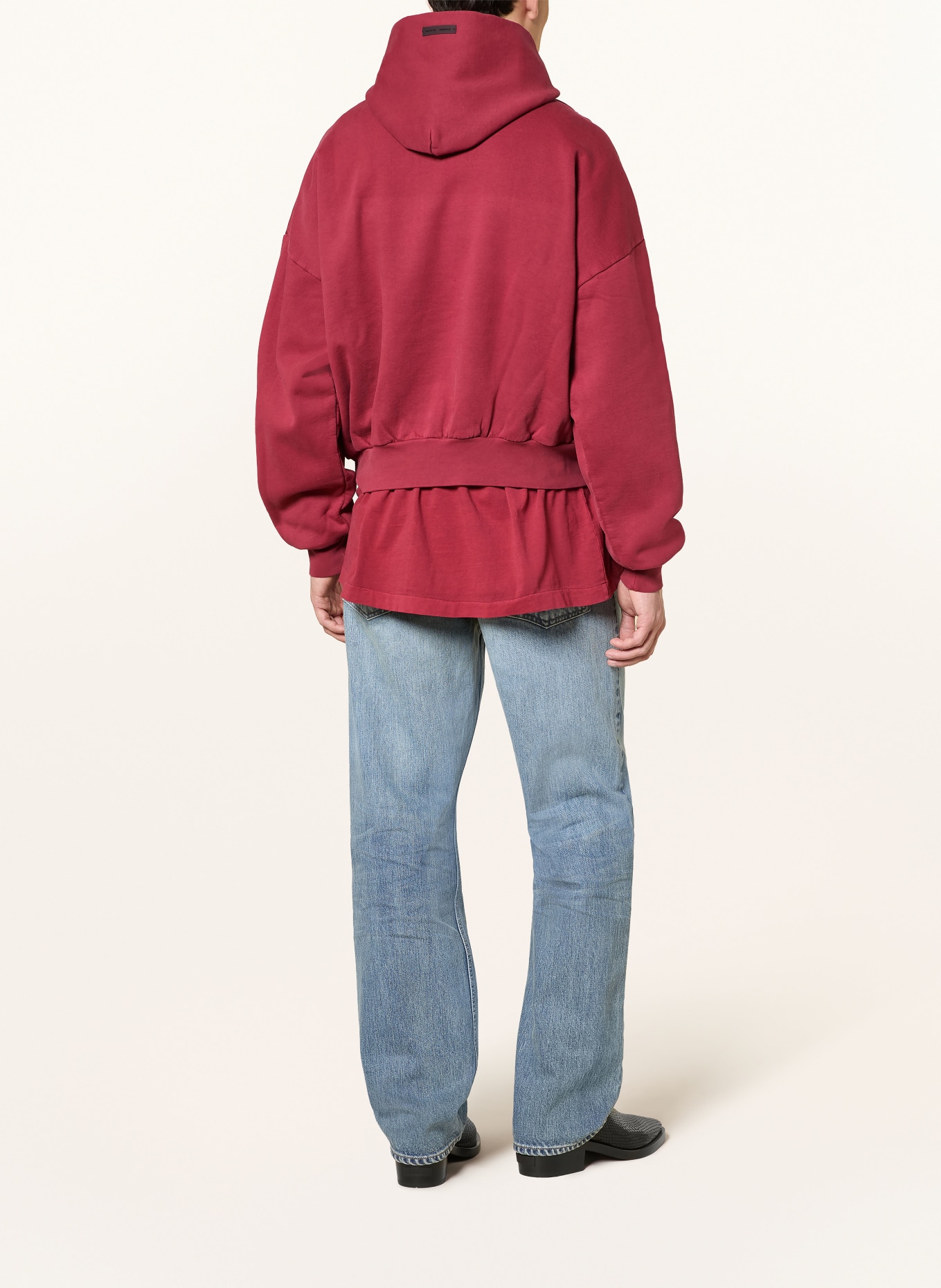 ESSENTIALS - FEAR OF GOD Hoodie: DUNKELROT