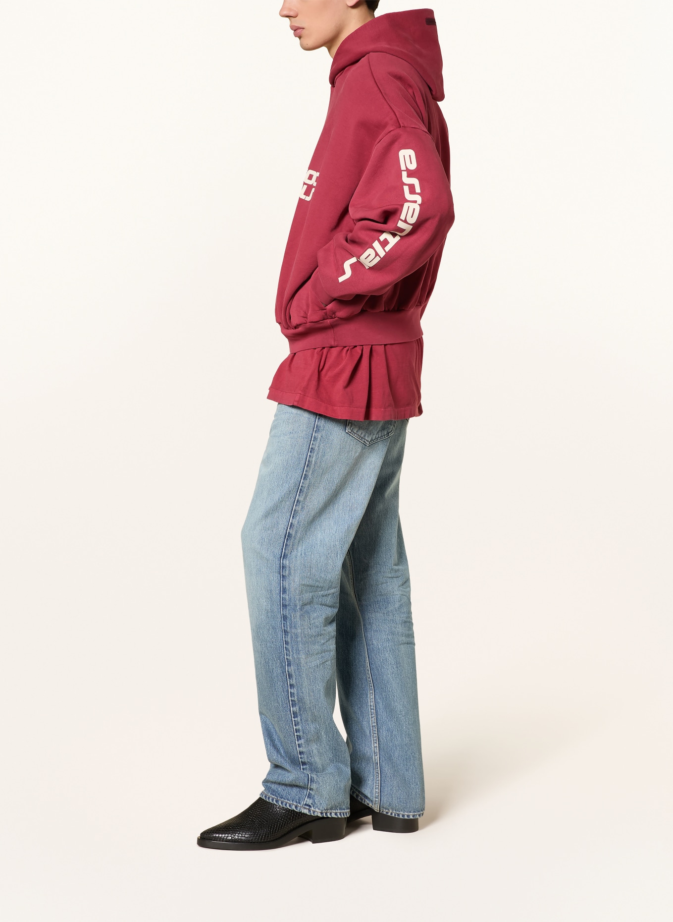 ESSENTIALS - FEAR OF GOD Hoodie: DUNKELROT