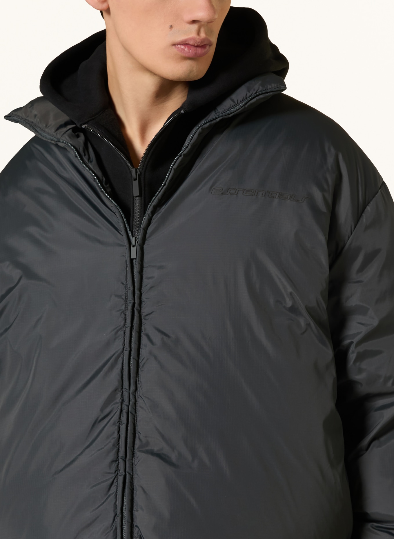 ESSENTIALS - FEAR OF GOD Oversized-Daunenjacke: DUNKELGRAU