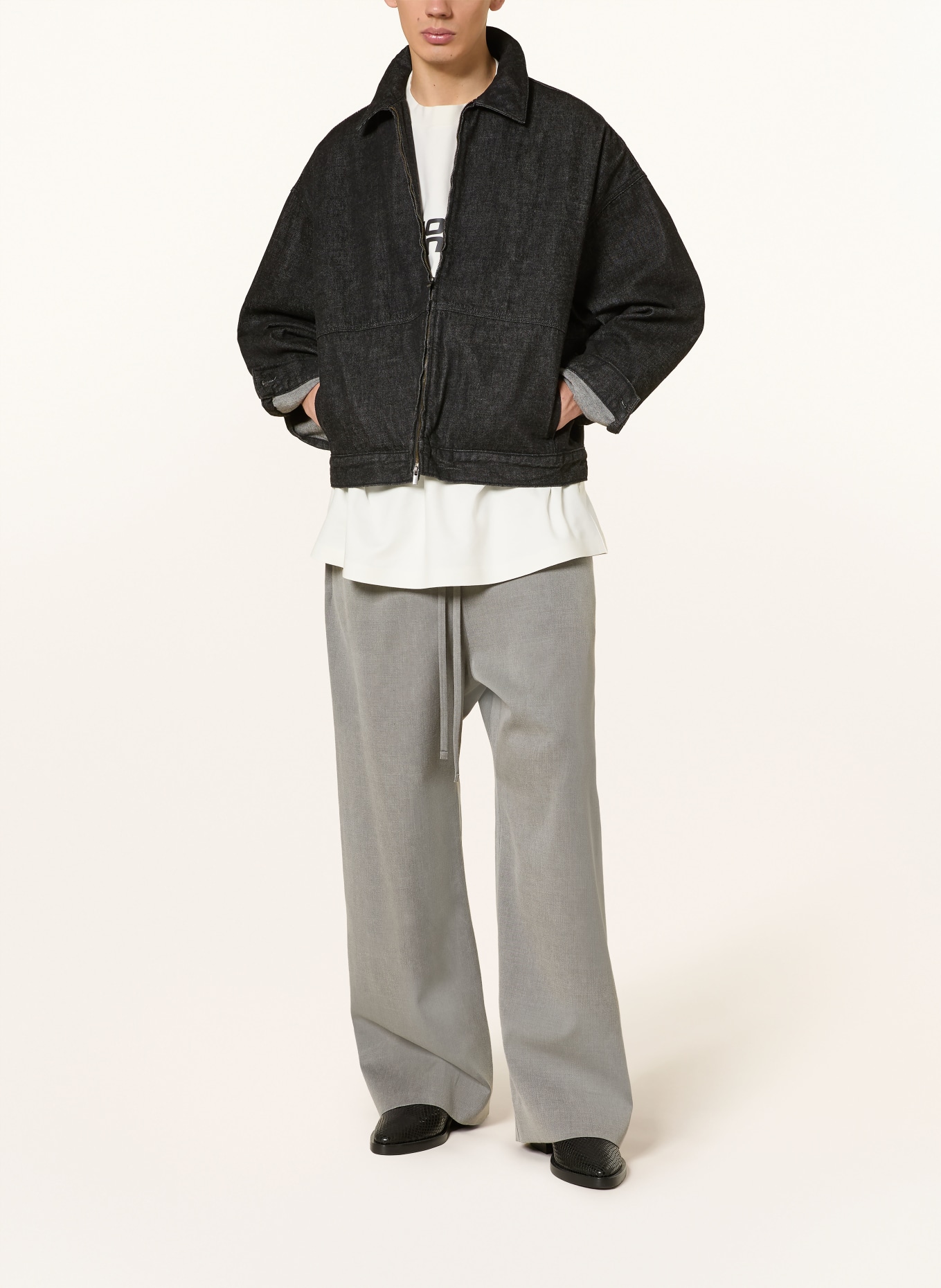 ESSENTIALS - FEAR OF GOD Jeansjacke: VINTAGE BLACK