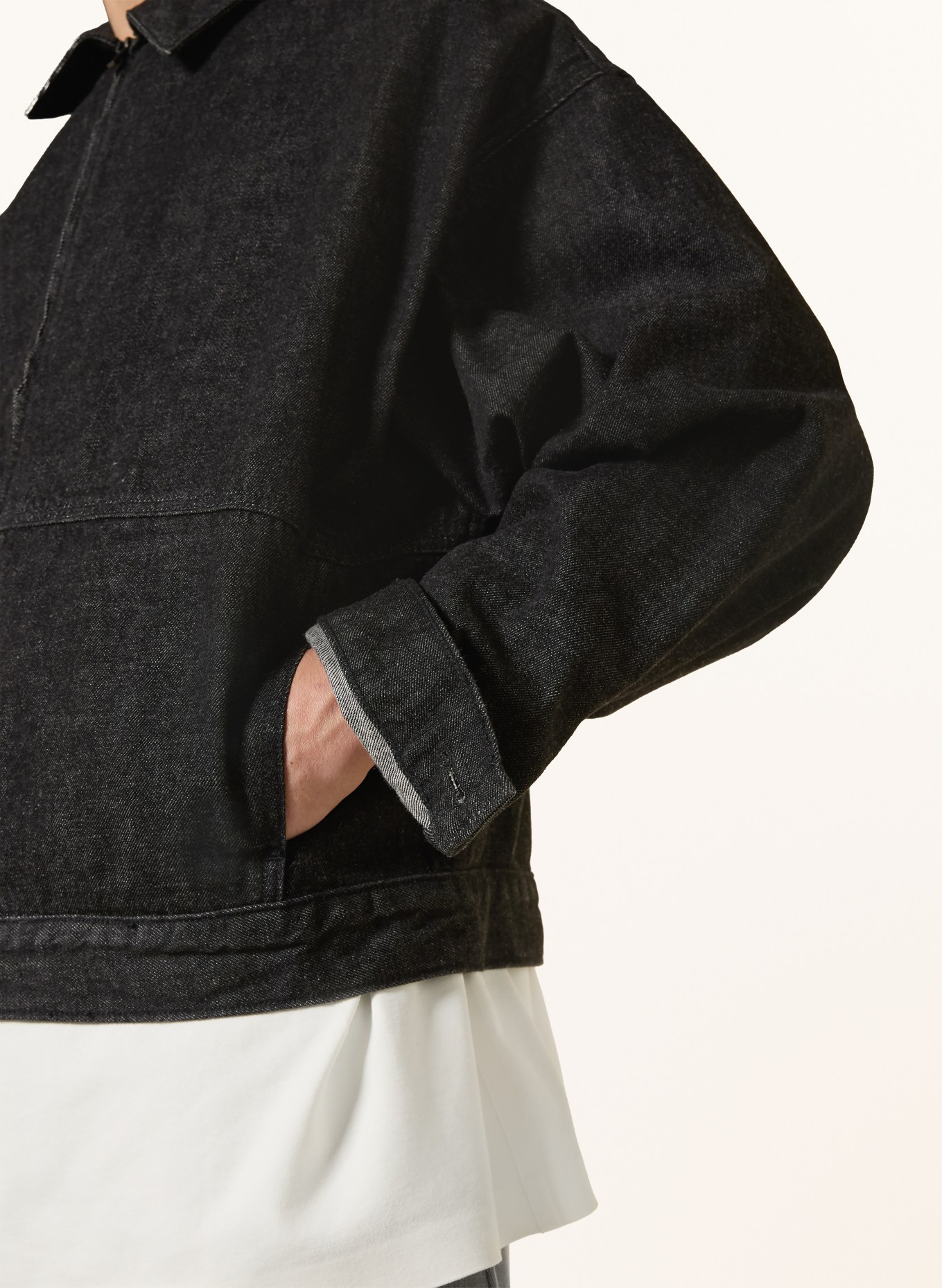 ESSENTIALS - FEAR OF GOD Jeansjacke: VINTAGE BLACK