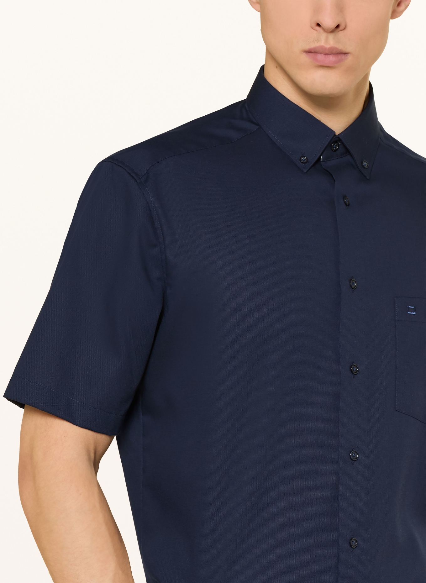 OLYMP Kurzarm-Hemd Luxor modern fit: DUNKELBLAU