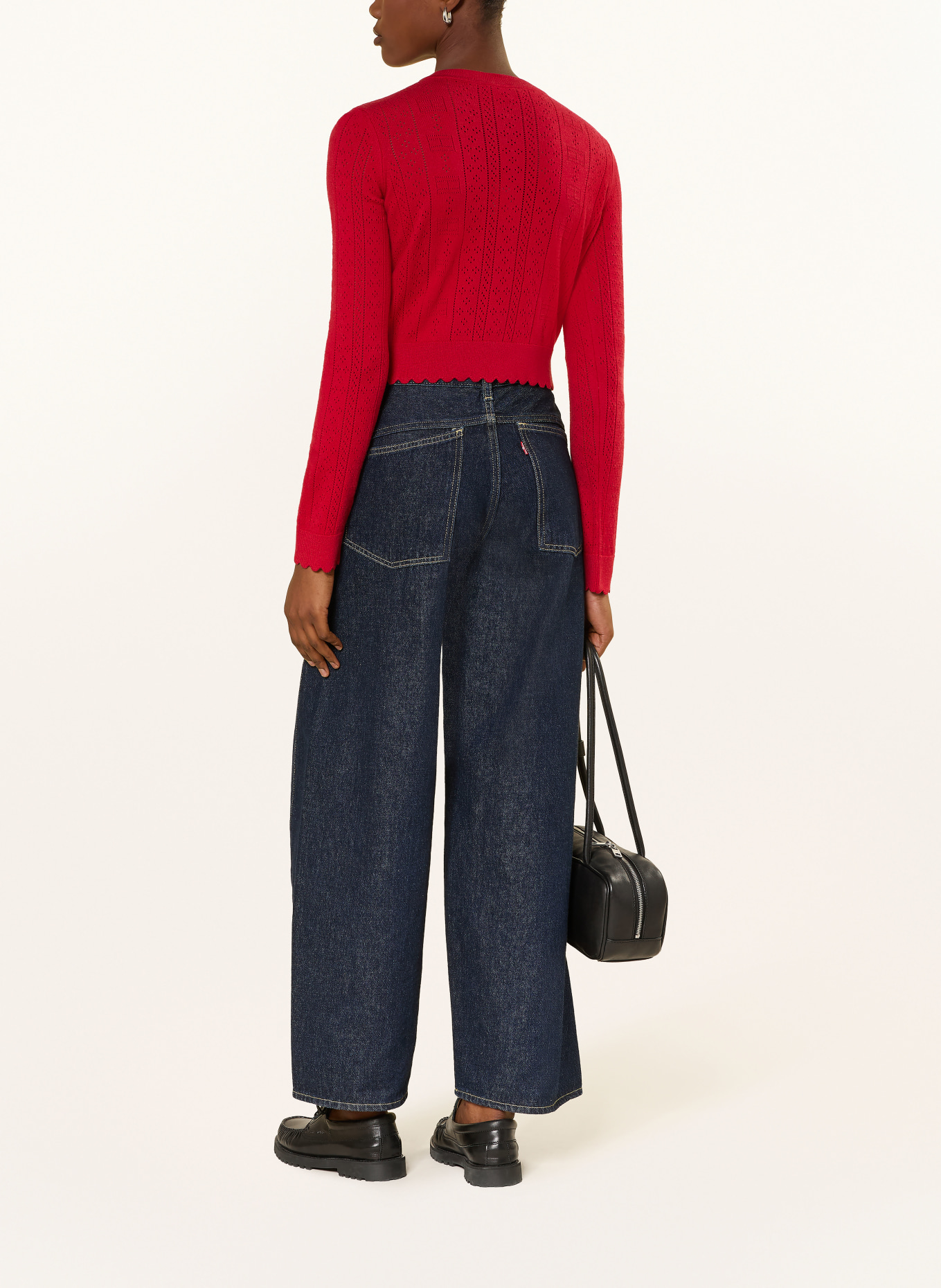 TOMMY JEANS Cardigan: RED