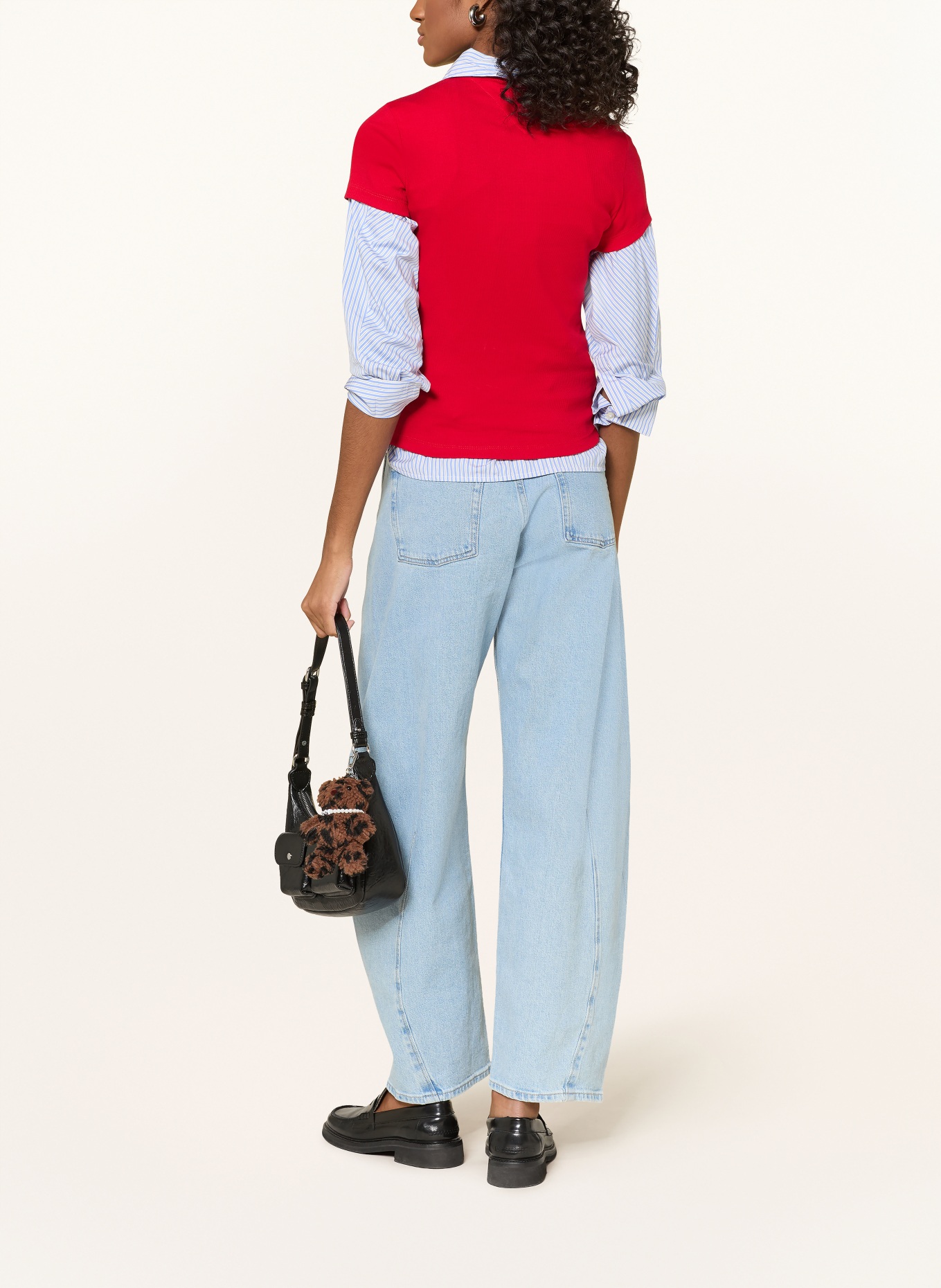 TOMMY JEANS Džíny Barrel ELLA: 1AB Denim Light