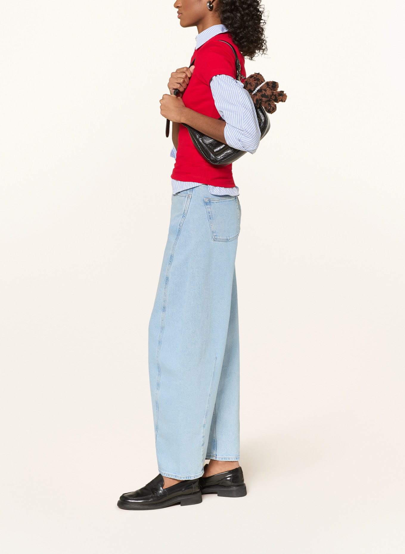 TOMMY JEANS Džíny Barrel ELLA: 1AB Denim Light