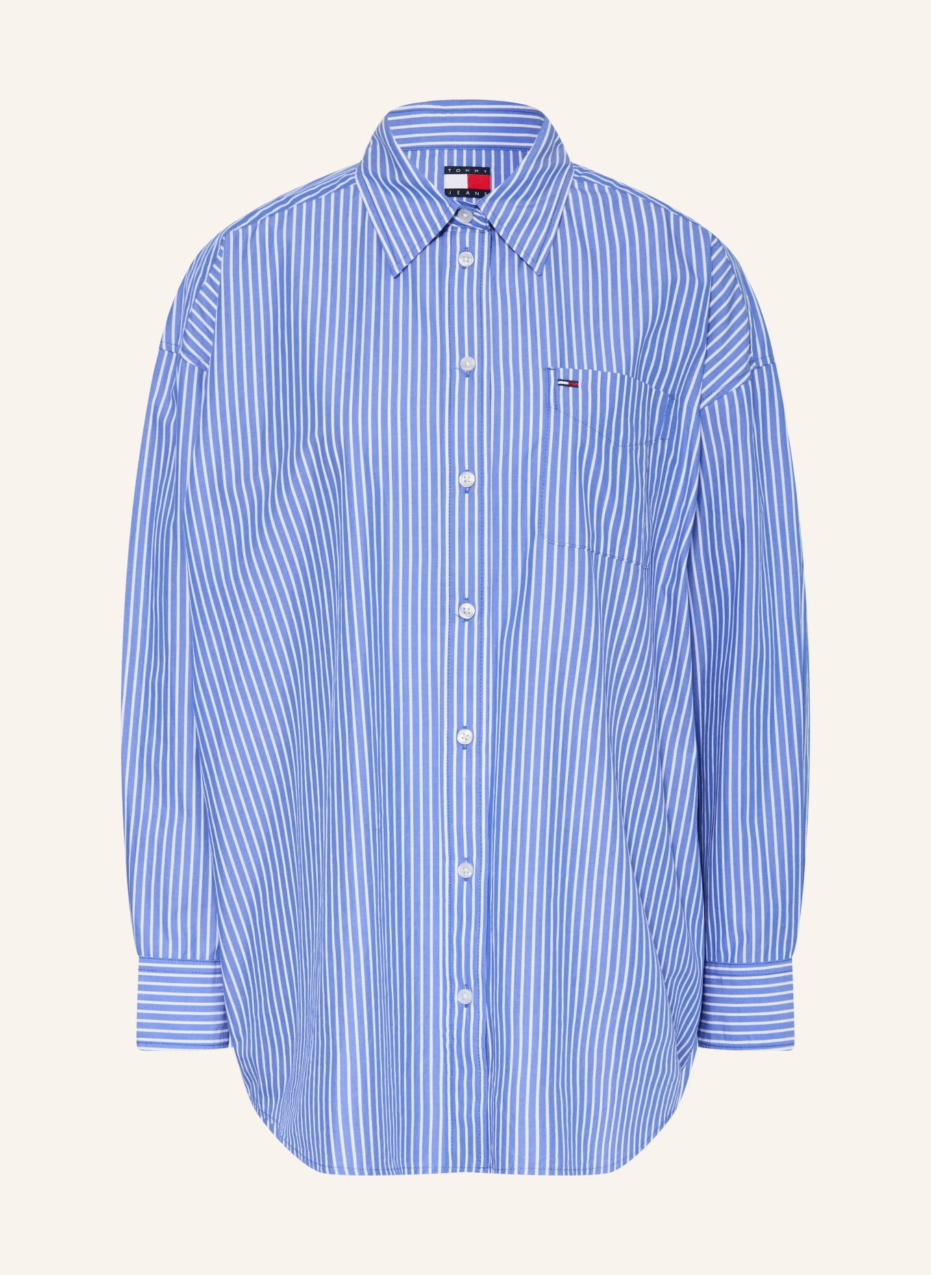 TOMMY JEANS Chemisier: BLEU / BLANC