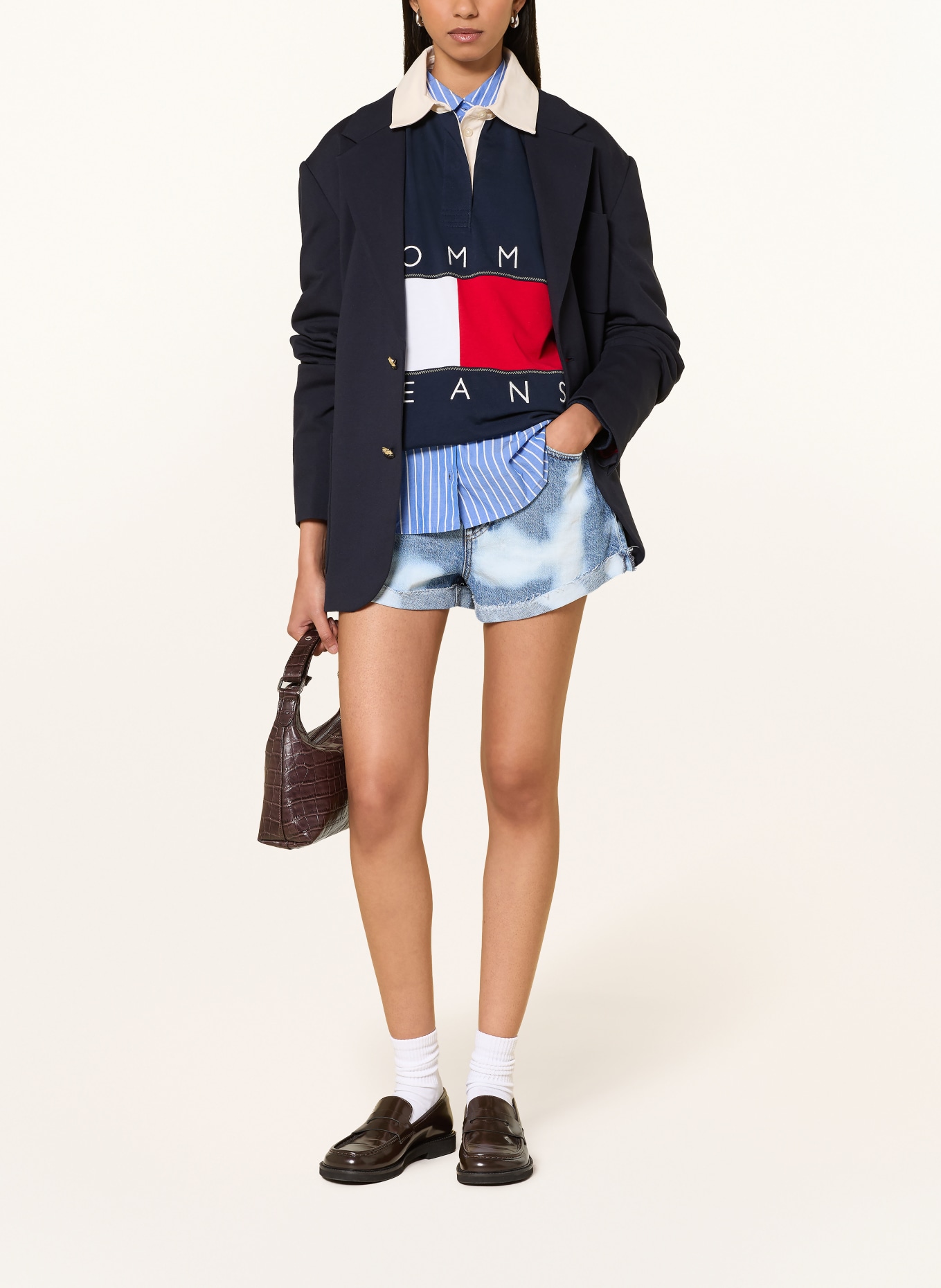 TOMMY JEANS Jeansshorts: 1AB Denim Light