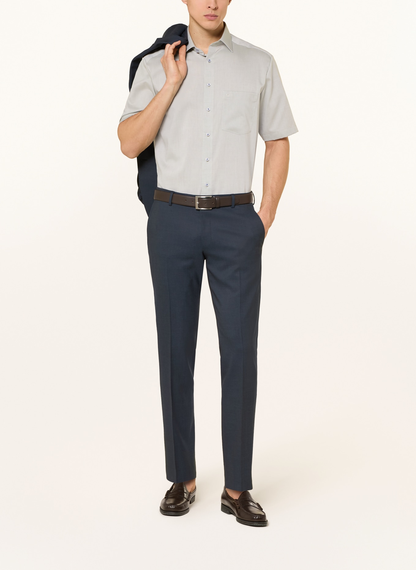 OLYMP Kurzarm-Hemd Luxor comfort fit: HELLGRÜN