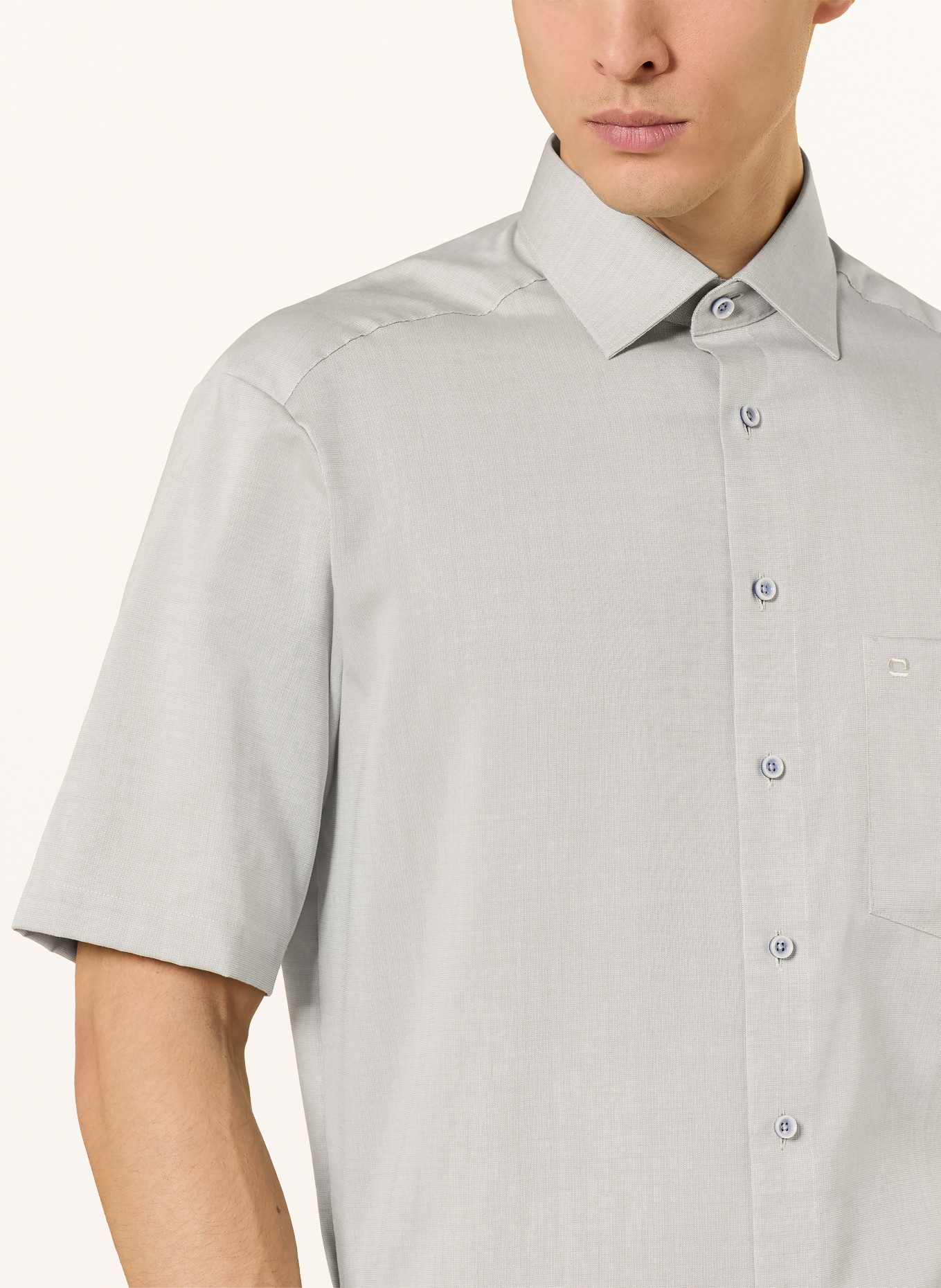 OLYMP Kurzarm-Hemd Luxor comfort fit: HELLGRÜN