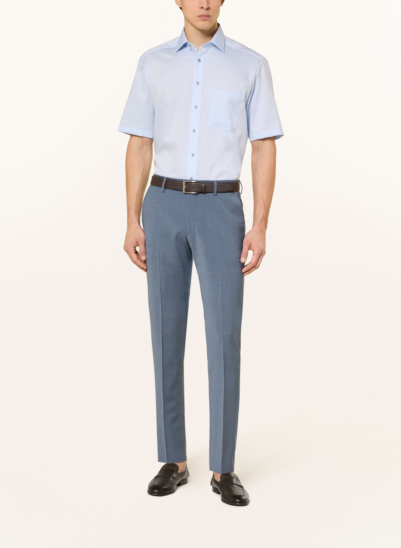 OLYMP Kurzarm-Hemd Luxor comfort fit: HELLBLAU