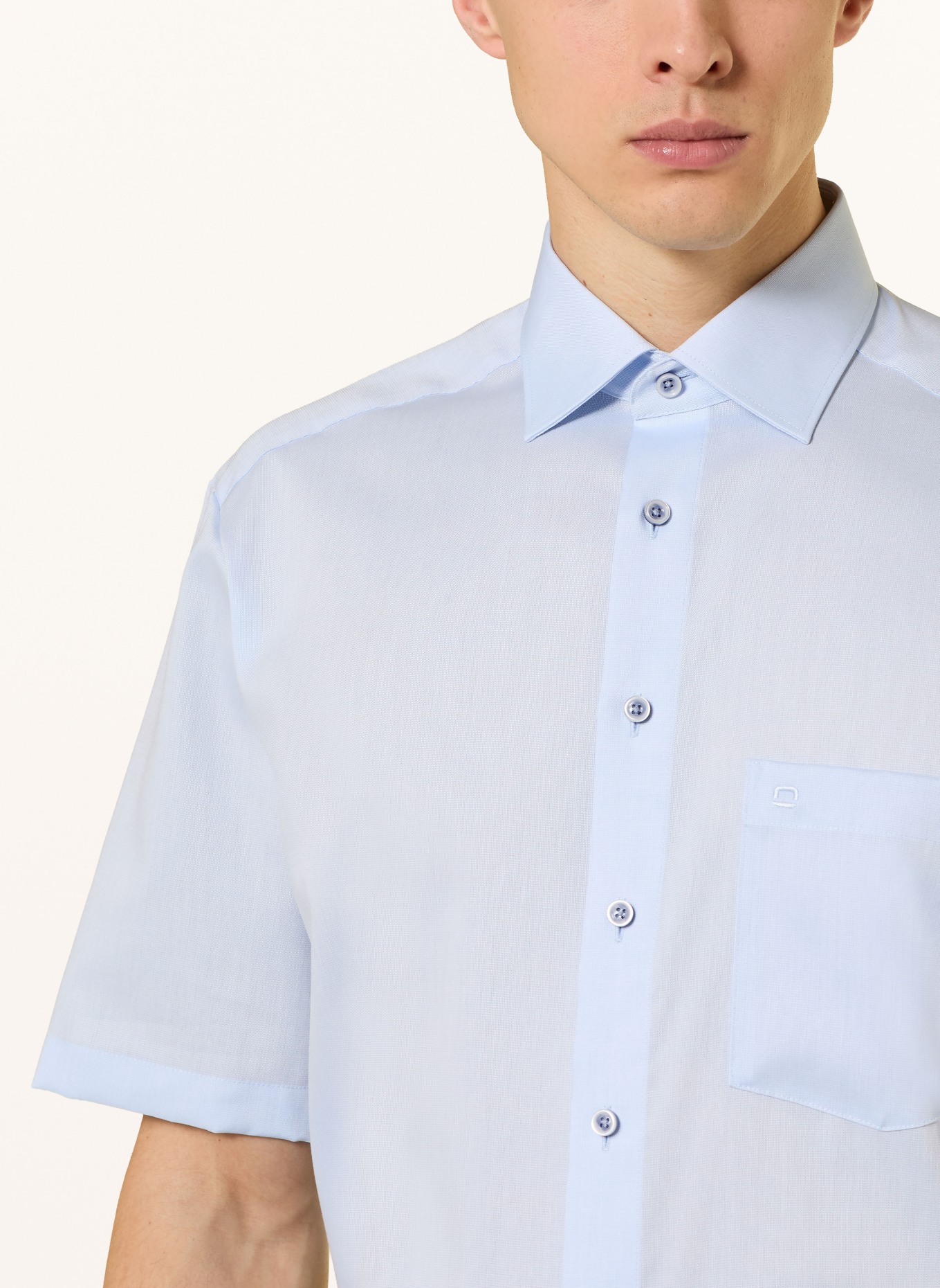 OLYMP Kurzarm-Hemd Luxor comfort fit: HELLBLAU