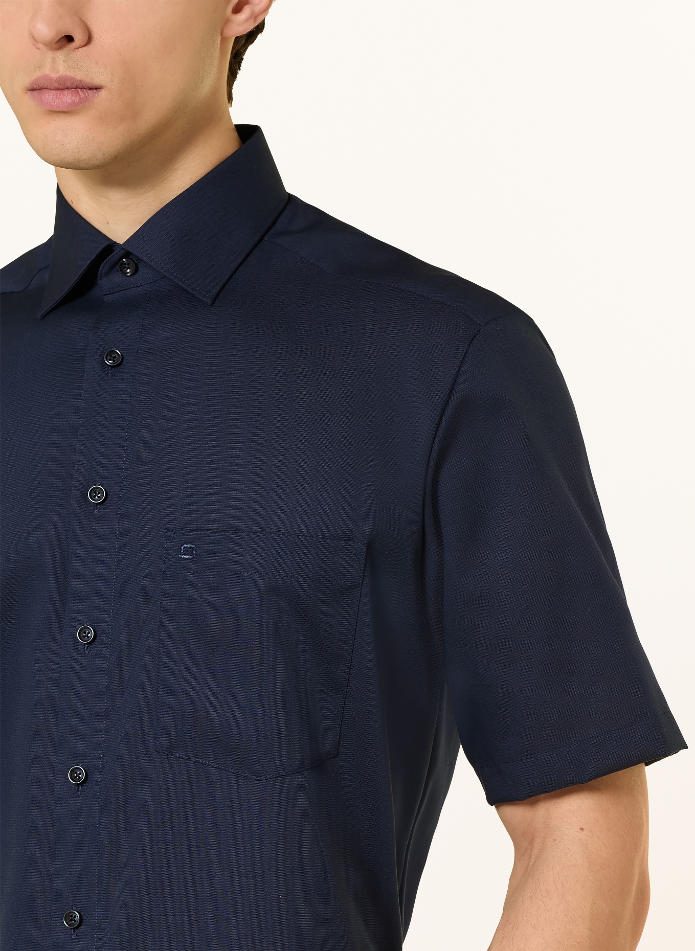 OLYMP Kurzarm-Hemd Luxor comfort fit: DUNKELBLAU